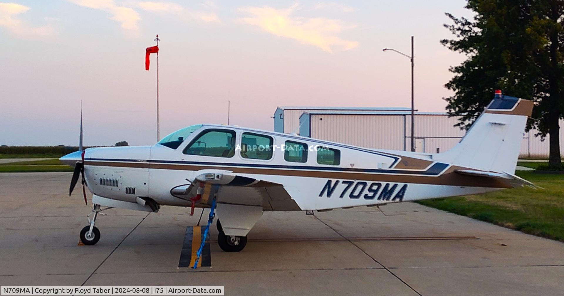 N709MA, 1984 Beech A36 Bonanza 36 C/N E-2117, On the ramp