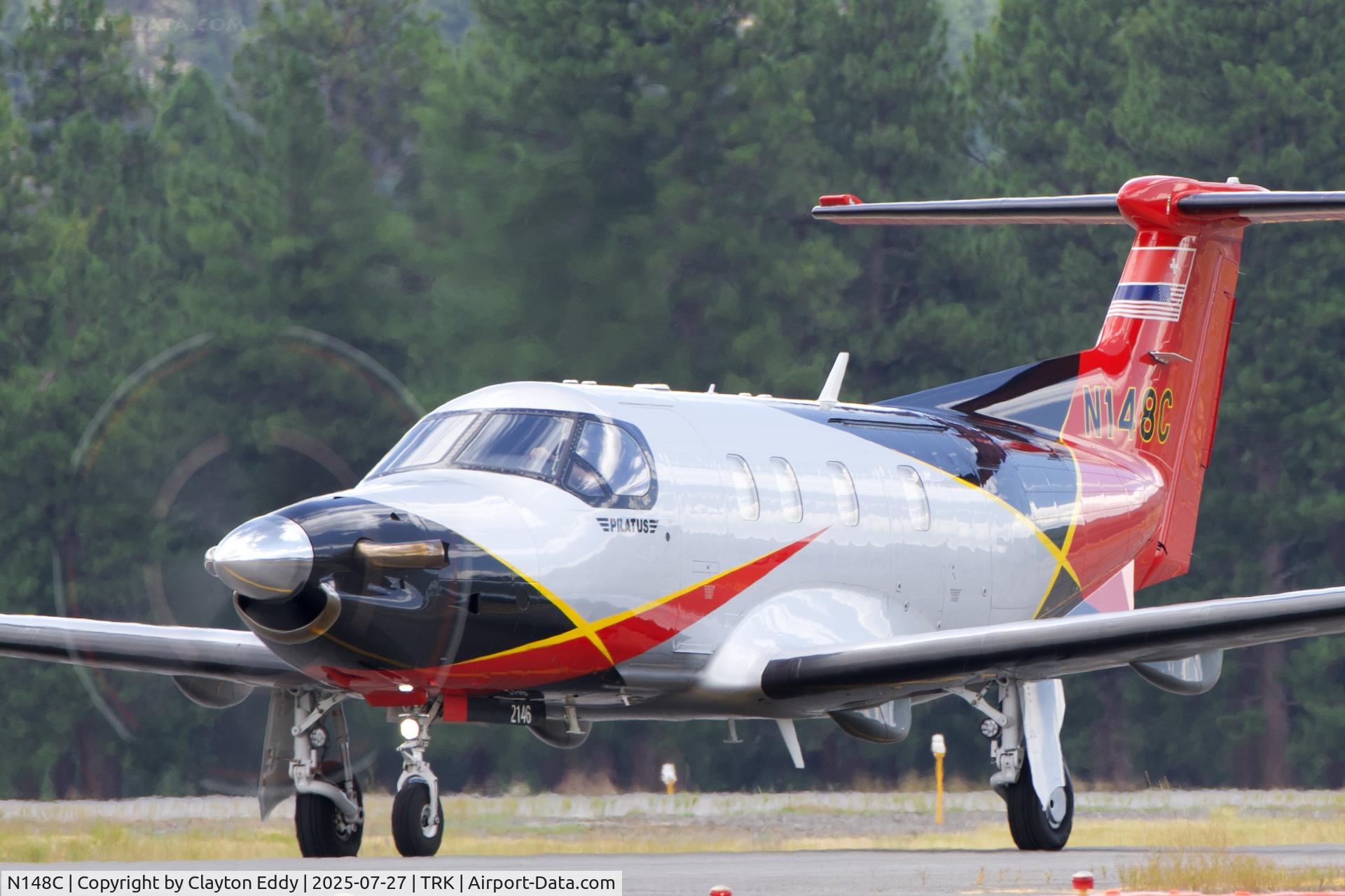 N148C, 2021 Pilatus Aircraft LTD PC-12/47E C/N 2146, Truckee Tahoe airport in California 2025