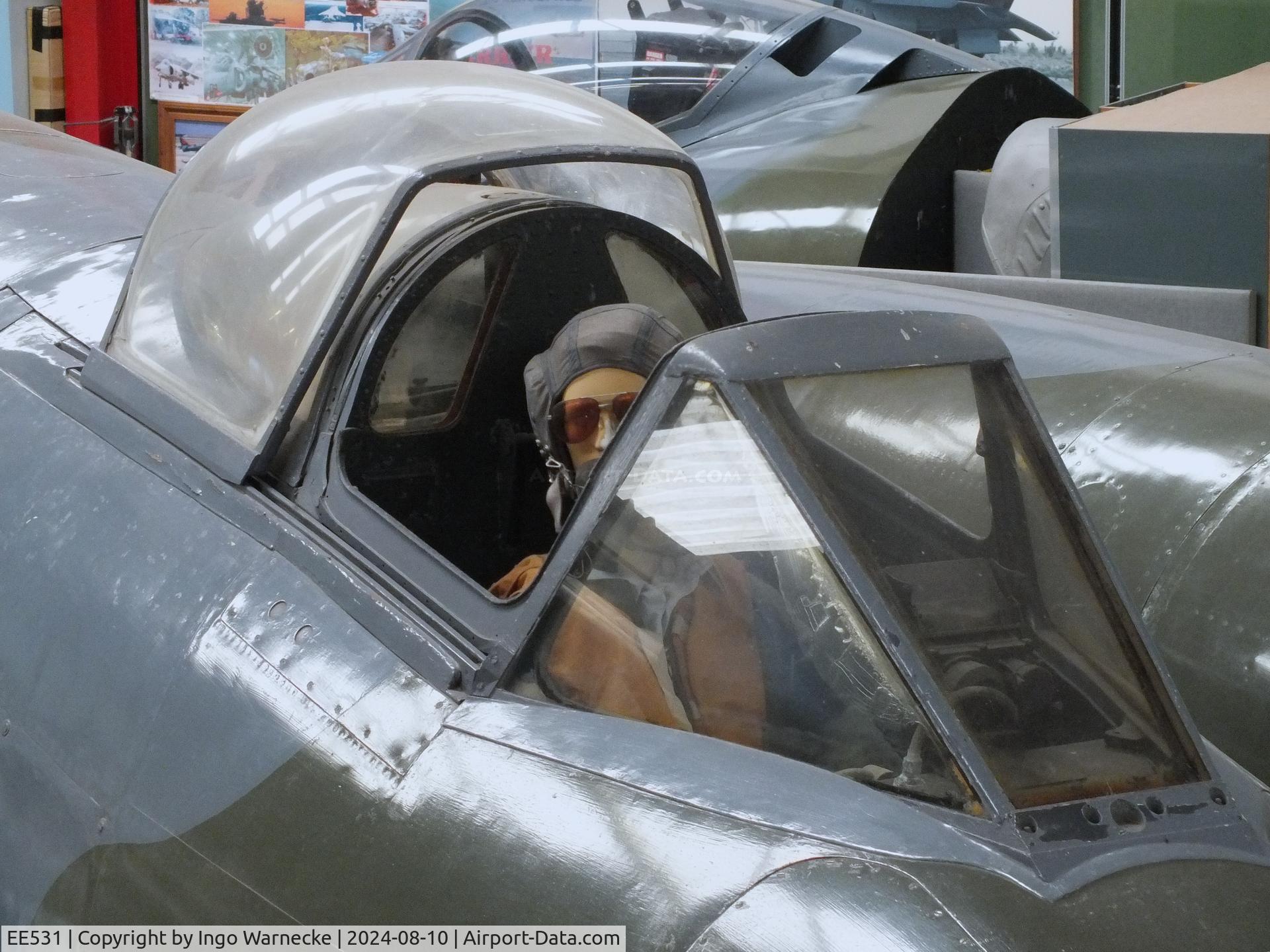 EE531, 1944 Gloster Meteor F.4 C/N Not found EE531, Gloster Meteor F4 at the Midlands Air Museum Coventry