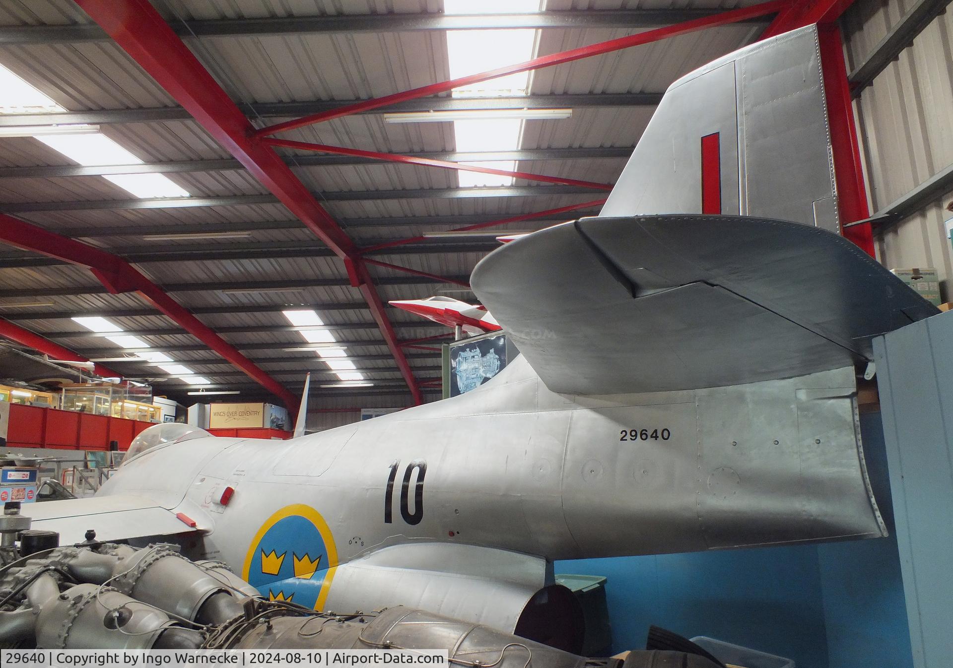 29640, Saab J-29F Tunnan C/N 29640, SAAB J29F Tunnan at the Midlands Air Museum Coventry