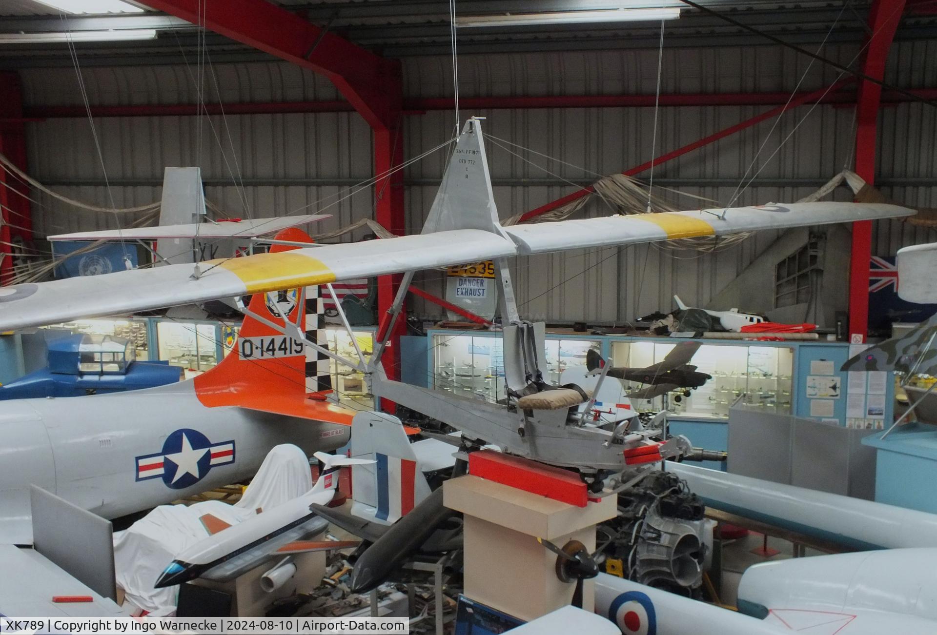 XK789, 1956 Slingsby T-38 Grasshopper TX.1 C/N 1035, Slingsby T-38 Grashopper TX1 at the Midlands Air Museum Coventry