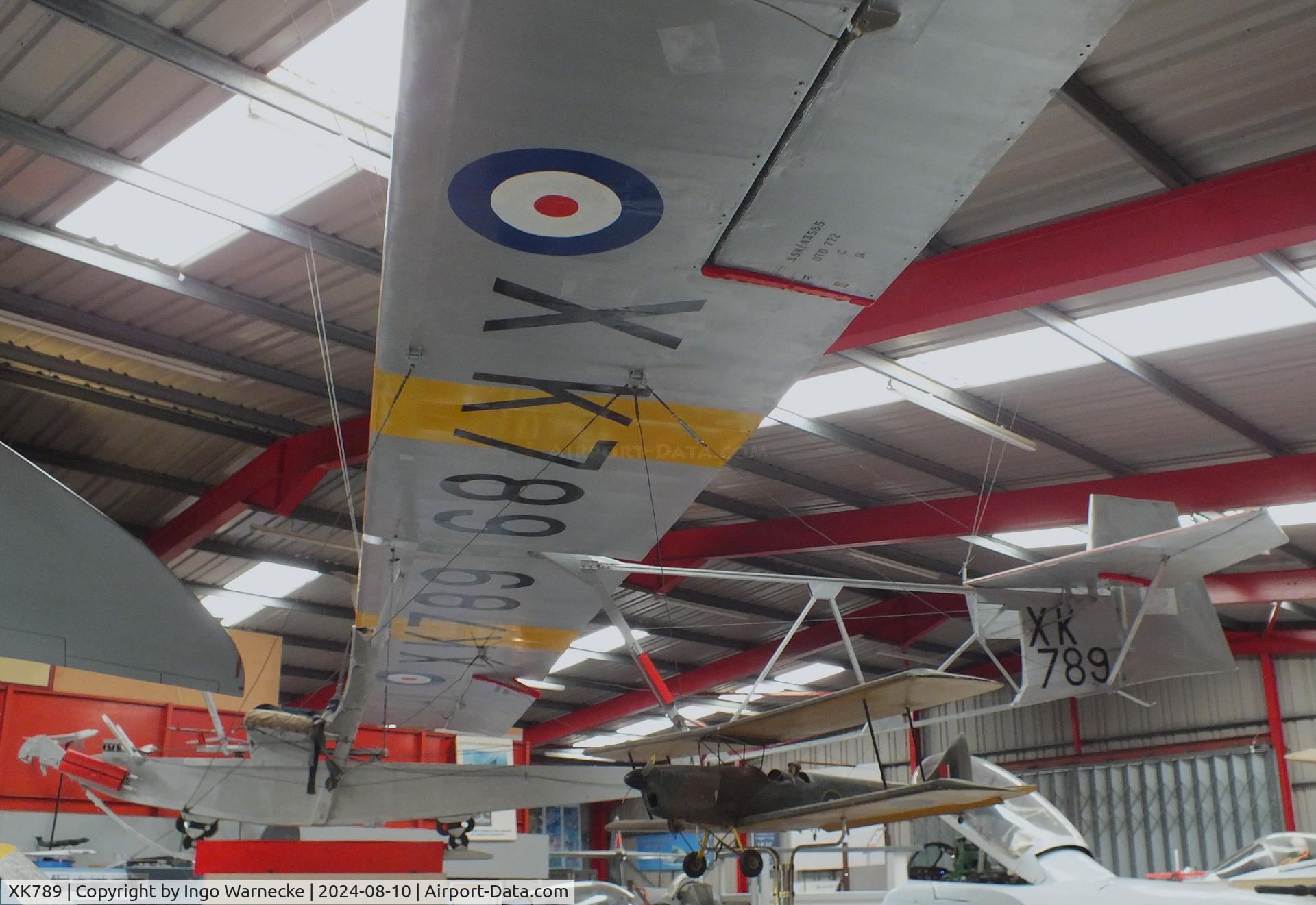 XK789, 1956 Slingsby T-38 Grasshopper TX.1 C/N 1035, Slingsby T-38 Grashopper TX1 at the Midlands Air Museum Coventry