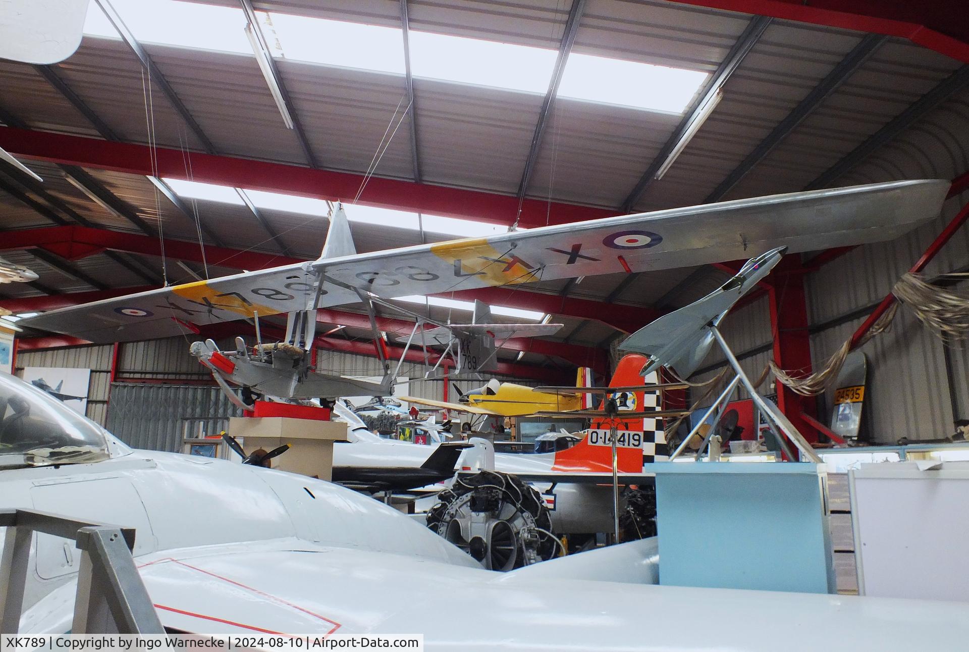 XK789, 1956 Slingsby T-38 Grasshopper TX.1 C/N 1035, Slingsby T-38 Grasshopper TX1 at the Midlands Air Museum Coventry