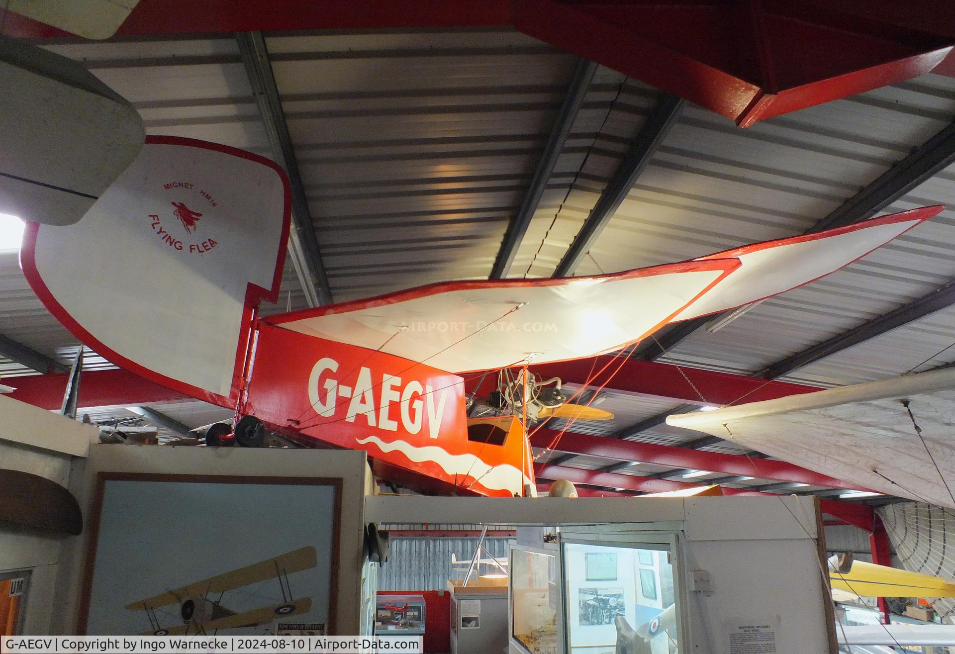 G-AEGV, Mignet HM.14 Pou-du-Ciel C/N EMAC1, Mignet HM.14 Pou-du-Ciel at the Midlands Air Museum Coventry
