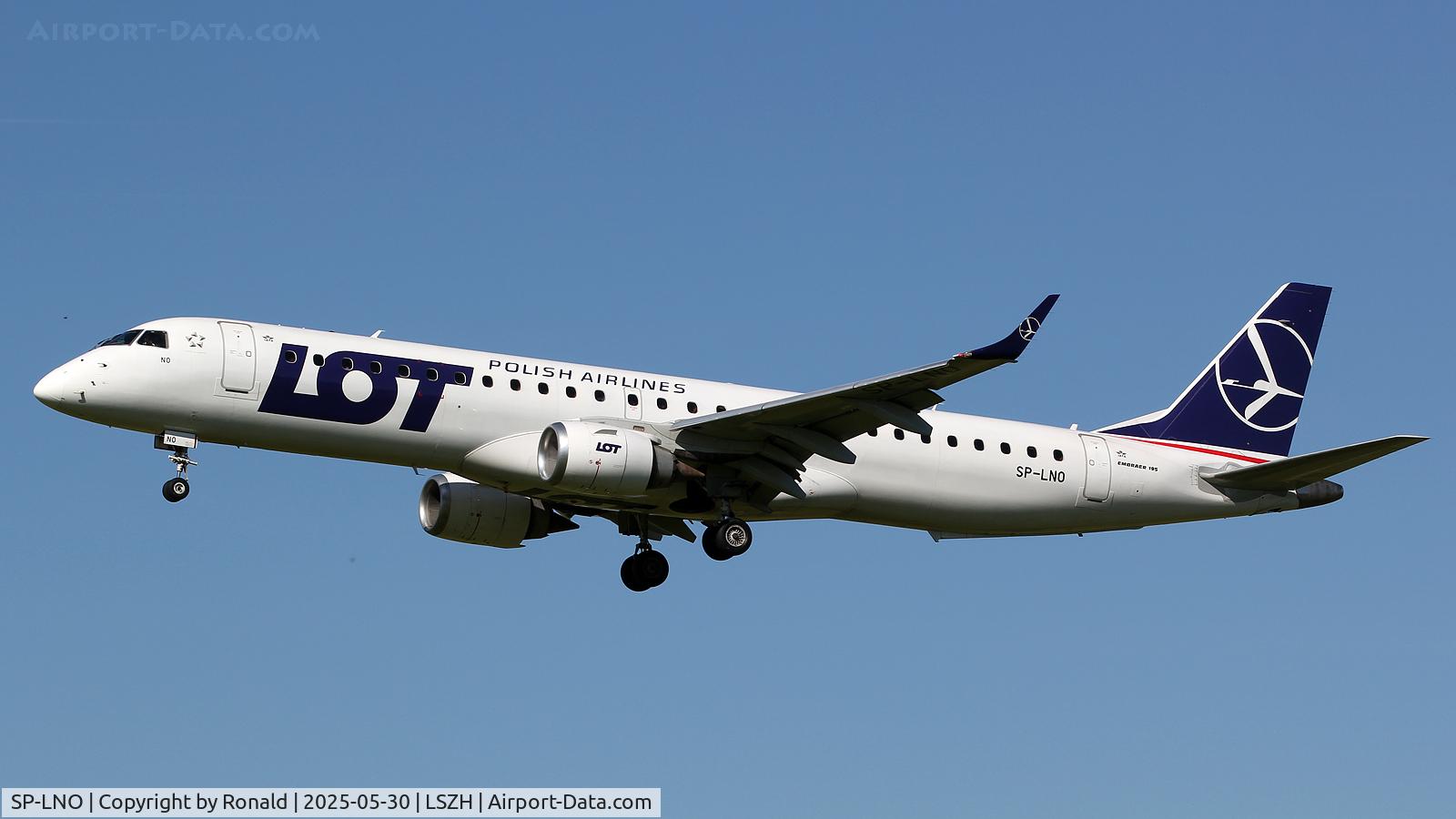 SP-LNO, 2007 Embraer 195LR (ERJ-190-200LR) C/N 19000084, at zrh