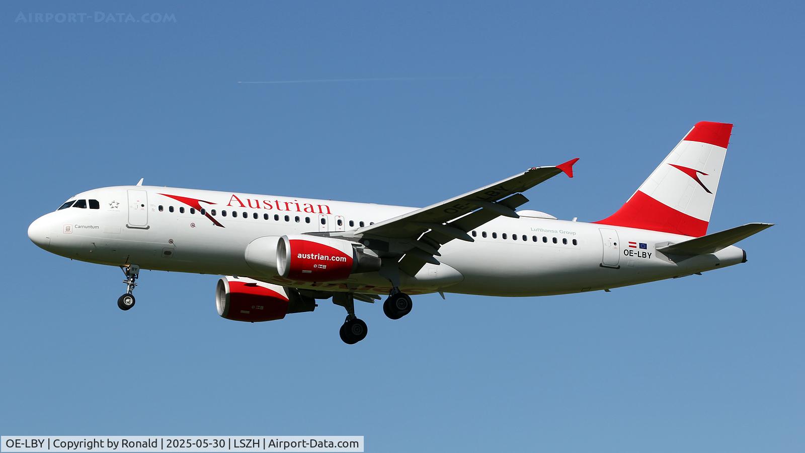 OE-LBY, 2012 Airbus A320-214 C/N 5122, at zrh