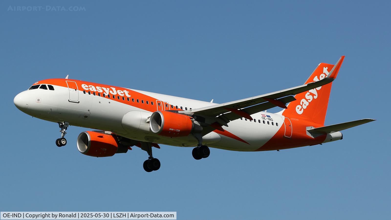 OE-IND, 2017 Airbus A320-214 C/N 7762, at zrh