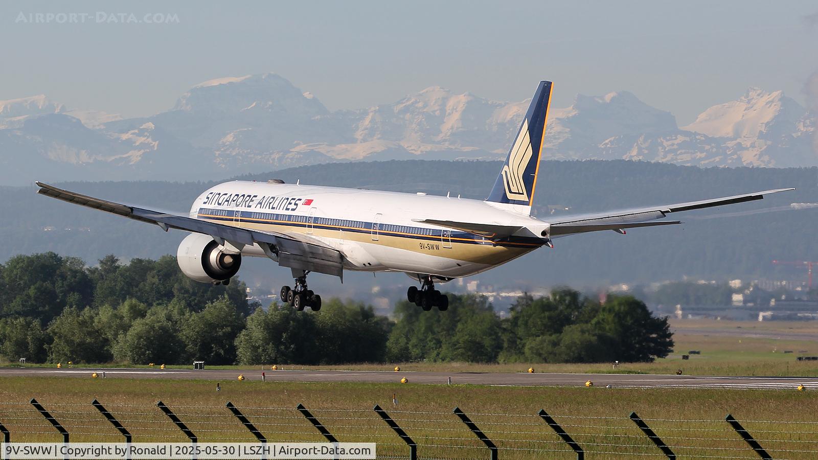 9V-SWW, 2013 Boeing 777-312/ER C/N 42237, at zrh