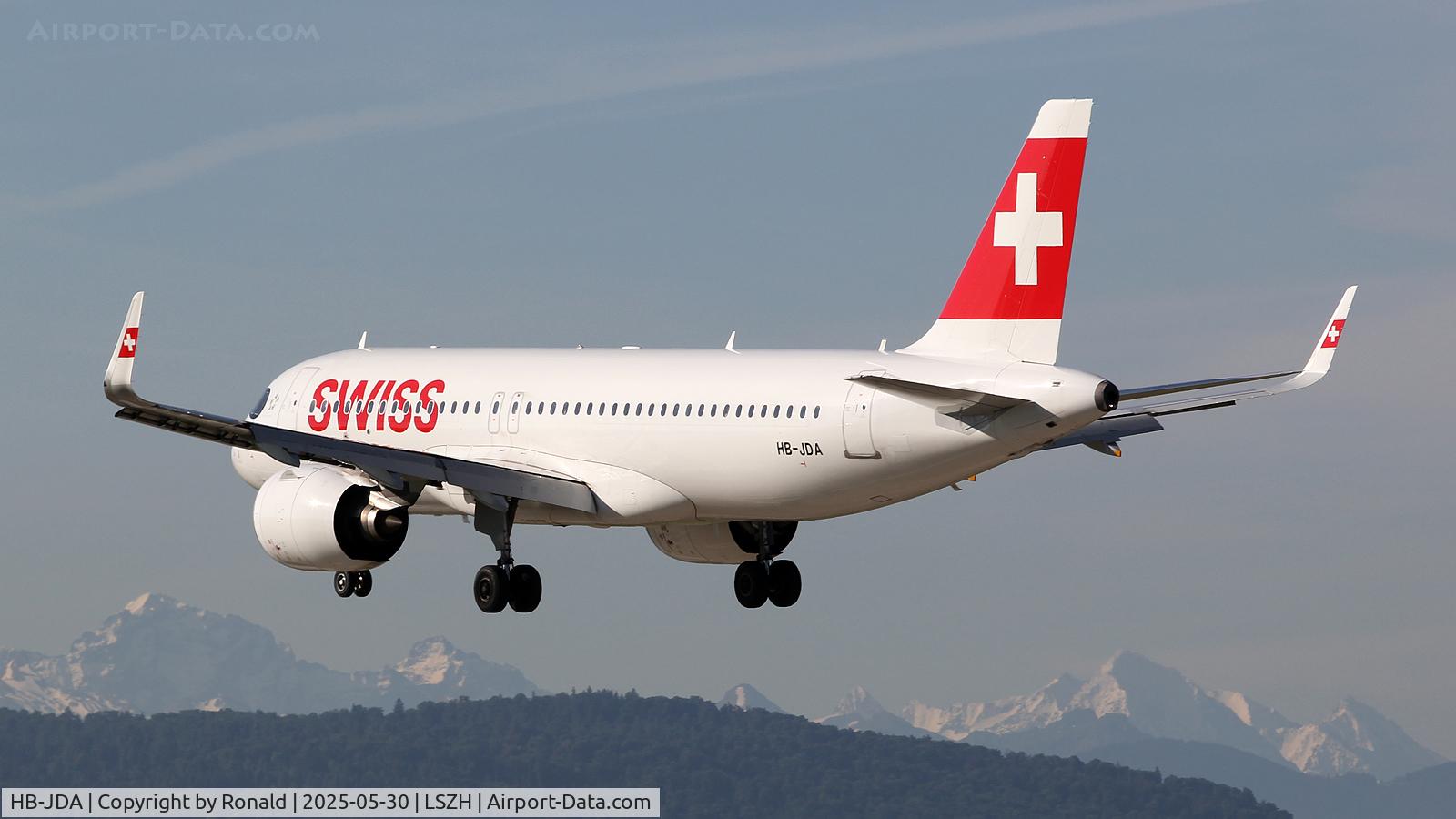 HB-JDA, 2020 Airbus A320-271N C/N 9246, at zrh