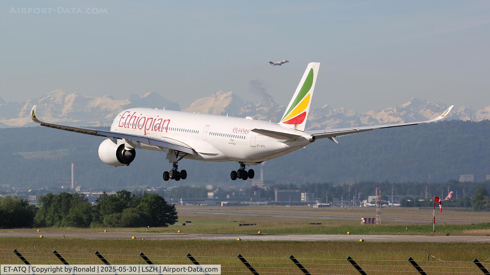 ET-ATQ, 2016 Airbus A350-941 C/N 040, at zrh