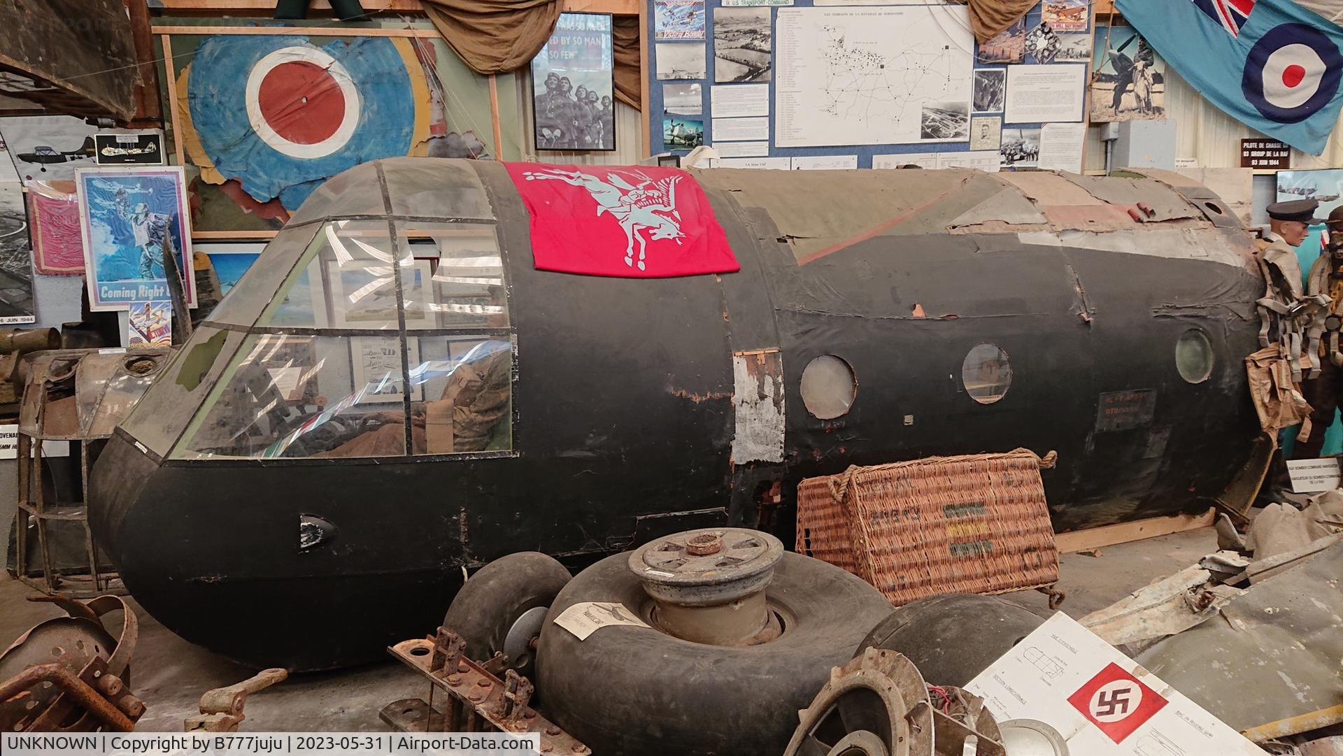 UNKNOWN, Airspeed AS.58 Horsa I/II C/N unknown, original section and rebuild nose
at D-Day Academy Caen