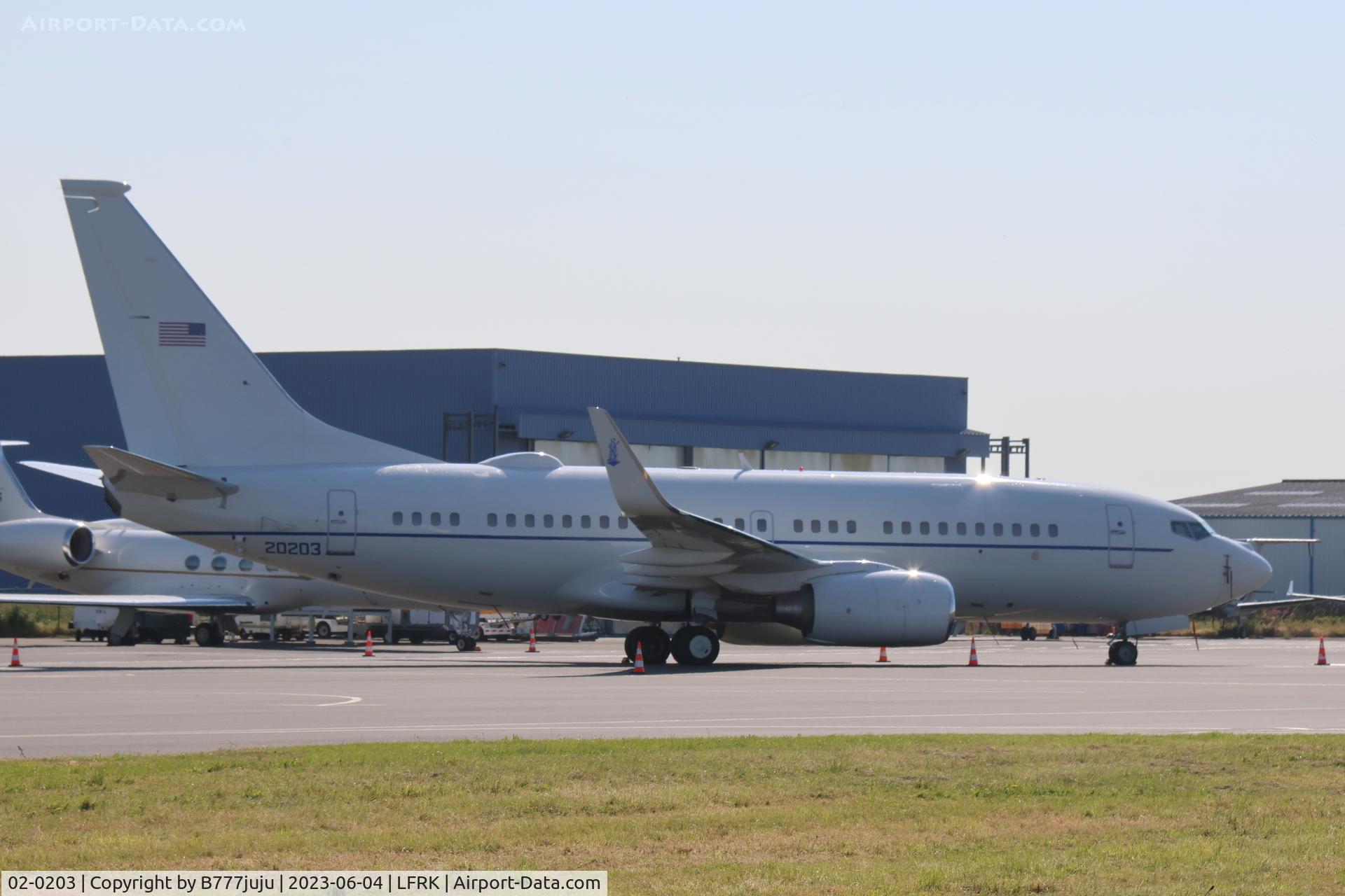 02-0203, 2002 Boeing C-40C Clipper (737-7BC BBJ) C/N 33434, at Caen