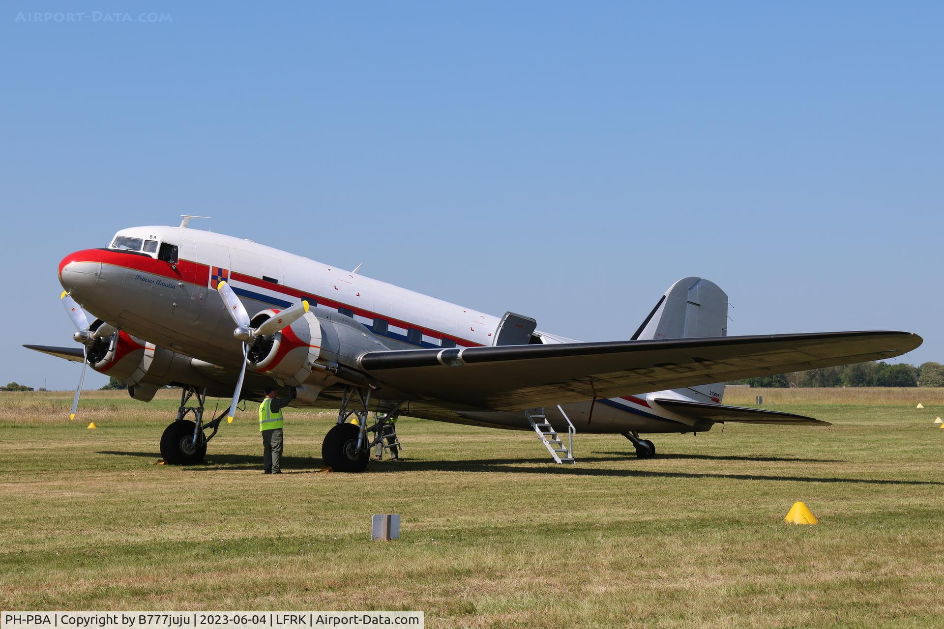 PH-PBA, 1943 Douglas DC-3C-S1C3G (C-47A-75-DL) C/N 19434, at Caen