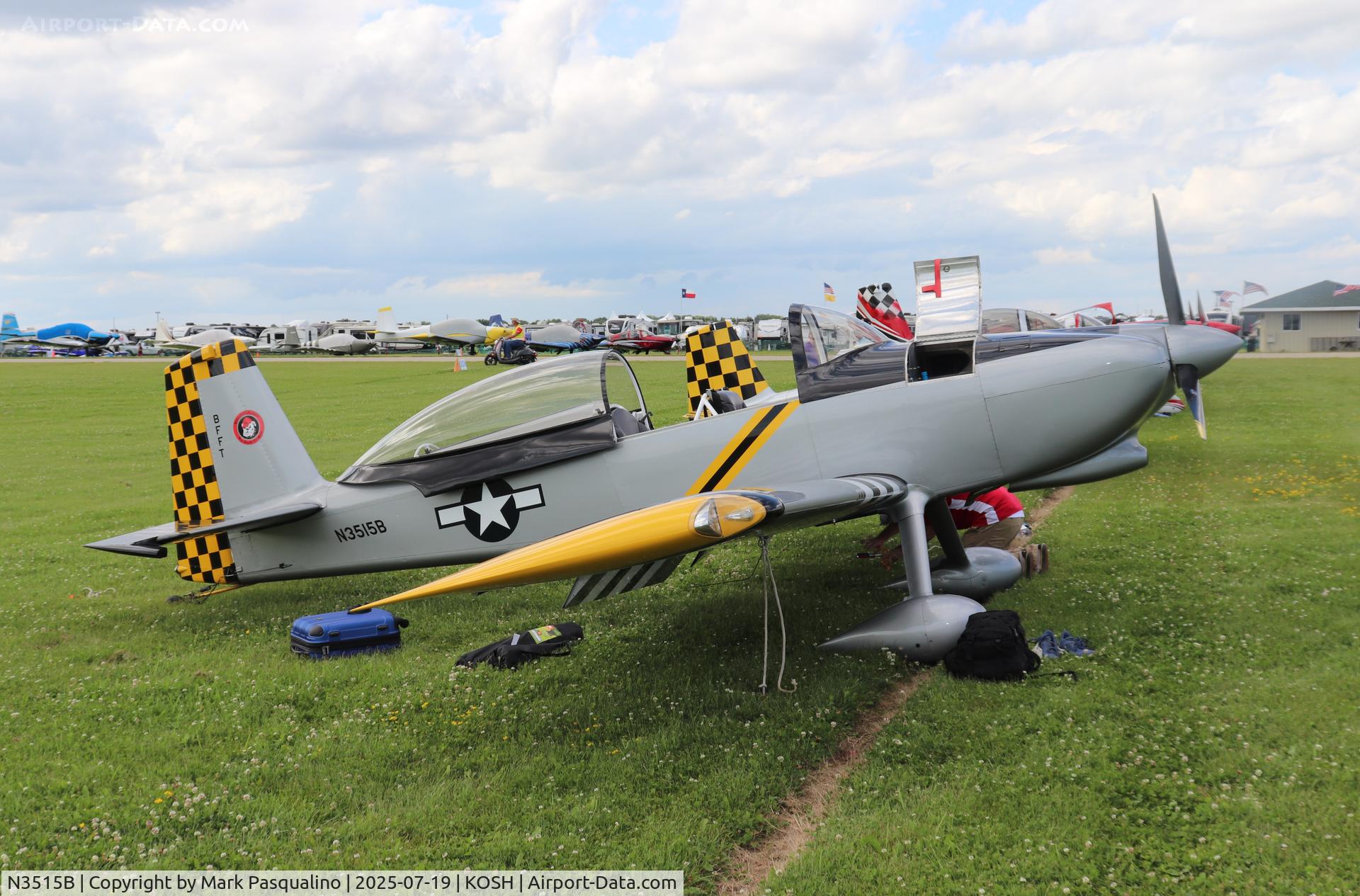 N3515B, 2019 Vans RV-8 C/N 83515, Vans RV-8