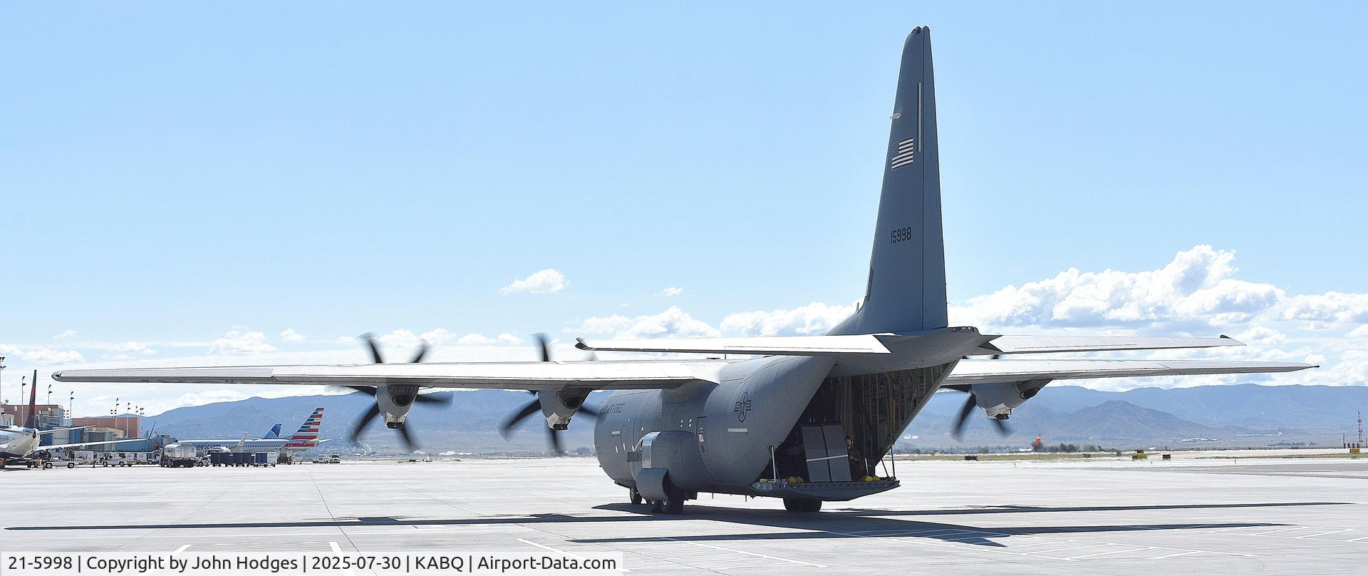 21-5998, 2024 Lockheed C-130J Super Hercules C/N 382-5971, DAWG51 Backing up into parking spot.