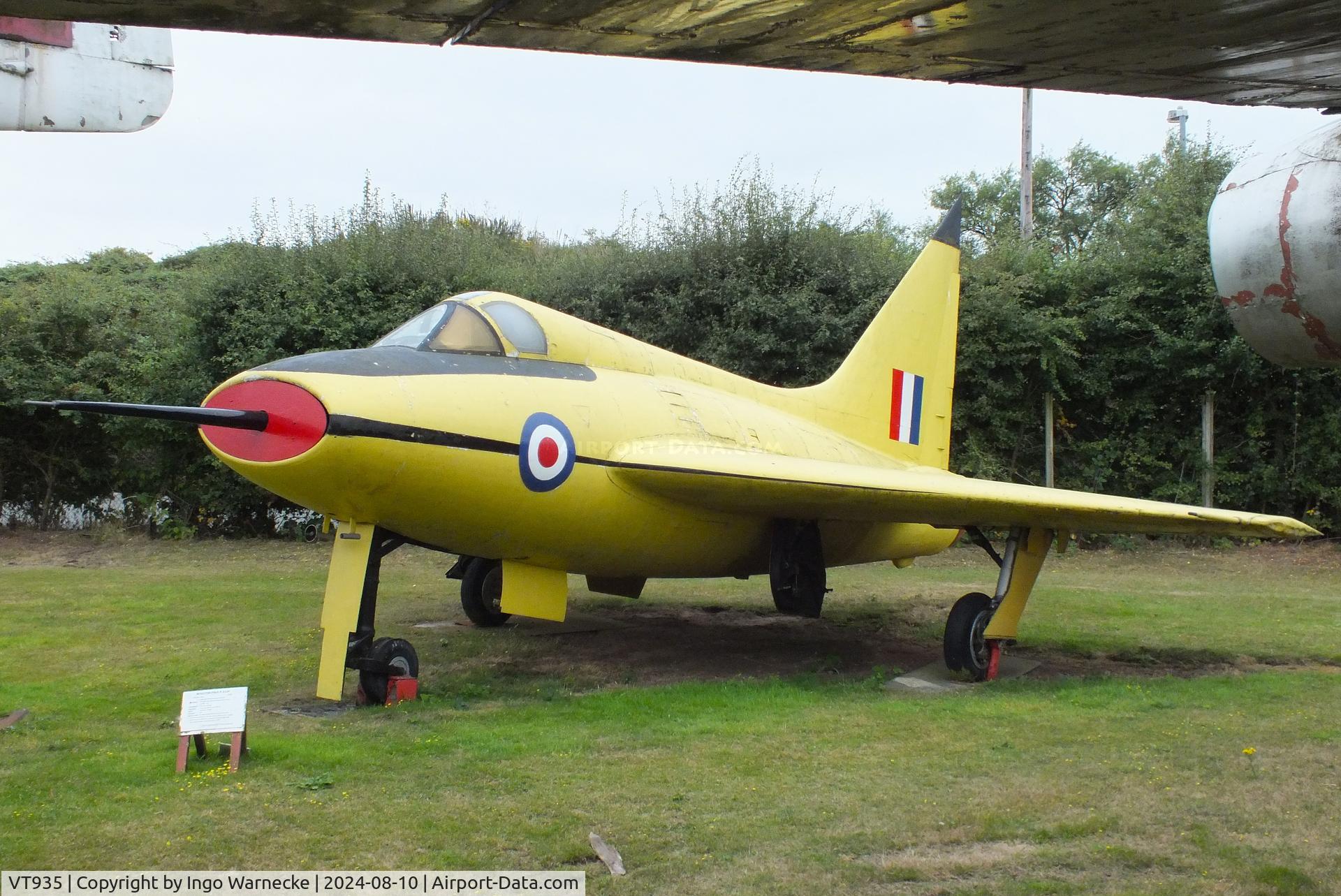 VT935, 1950 Boulton Paul P.111A C/N Not found VT935, Boulton Paul P.111A at the Midlands Air Museum Coventry