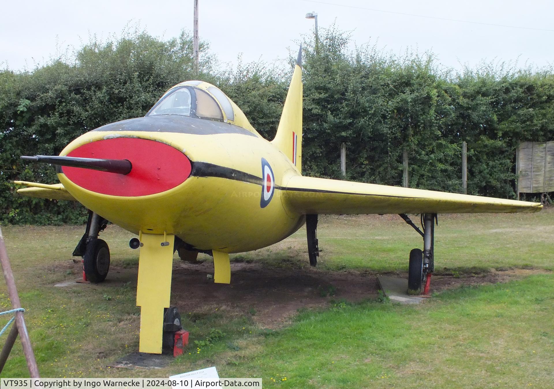 VT935, 1950 Boulton Paul P.111A C/N Not found VT935, Boulton Paul P.111A at the Midlands Air Museum Coventry