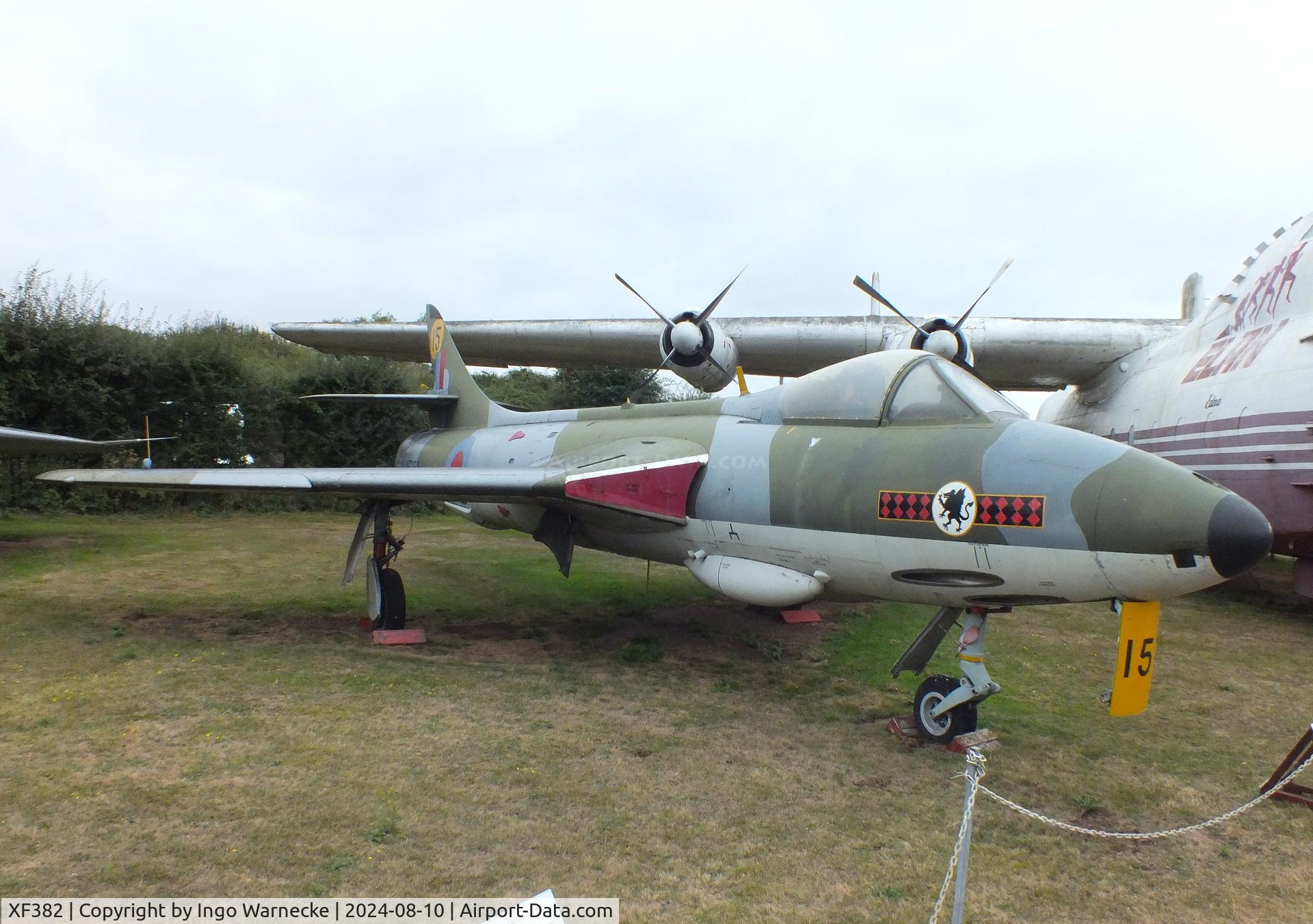 XF382, 1956 Hawker Hunter F.6A C/N S4/U/3282, Hawker Hunter F6A at the Midlands Air Museum Coventry