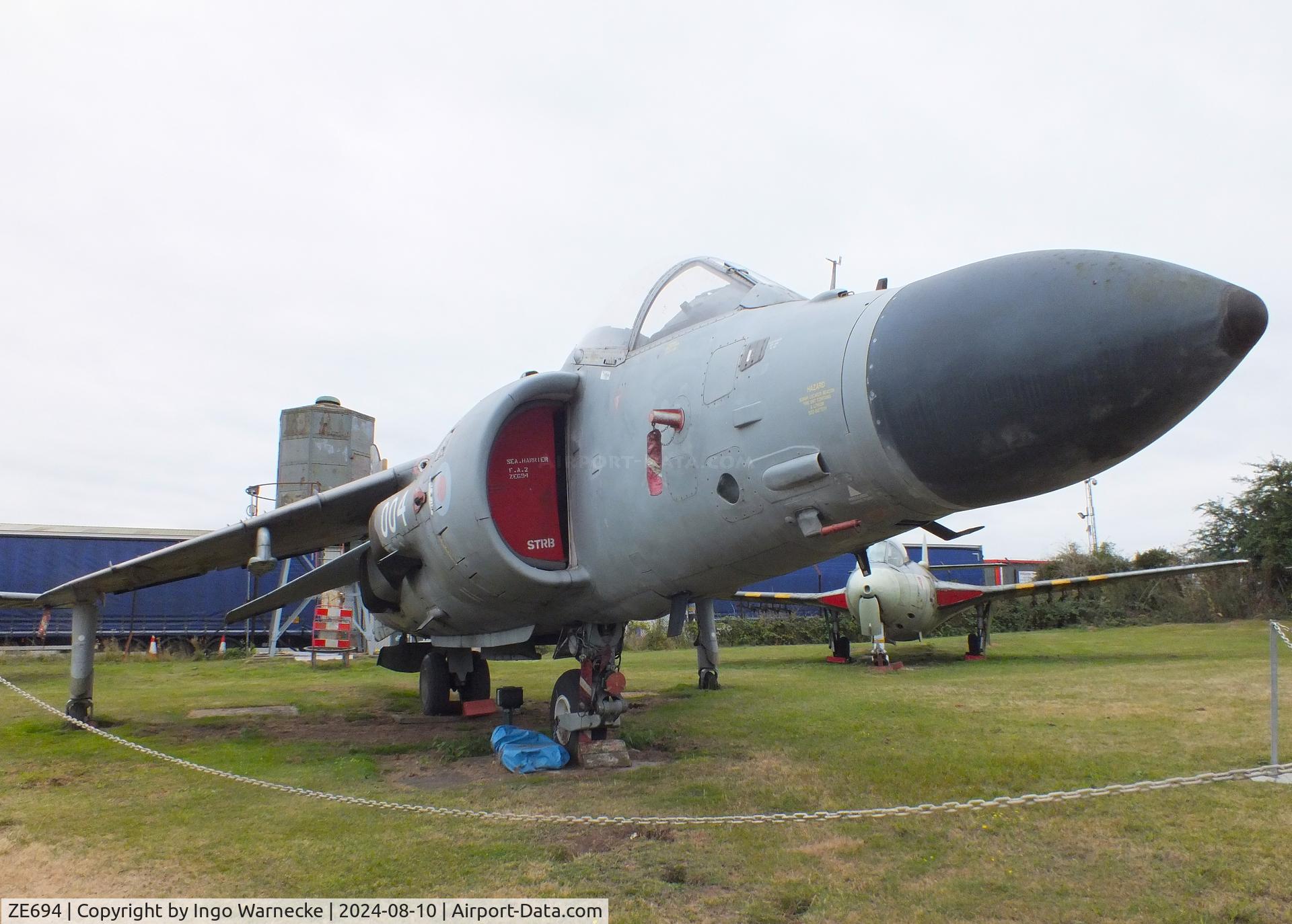 ZE694, 1988 British Aerospace Sea Harrier F/A.2 C/N B53/P28, BAe Sea Harrier F/A2 at the Midlands Air Museum Coventry