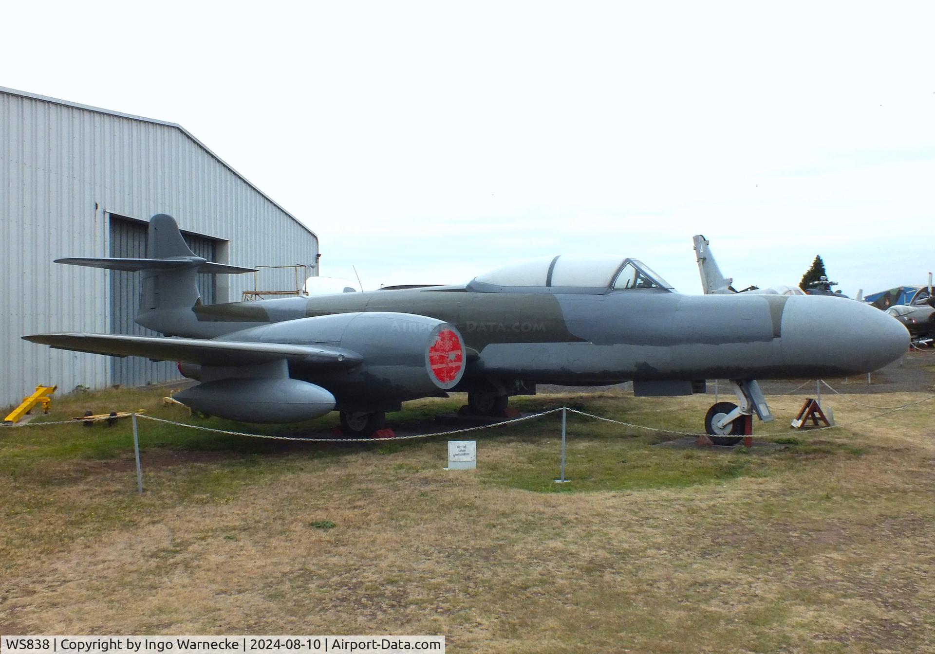 WS838, 1954 Gloster Meteor NF.14 C/N Not found WS838, Gloster (Armstrong Whitworth) Meteor NF14 at the Midlands Air Museum Coventry