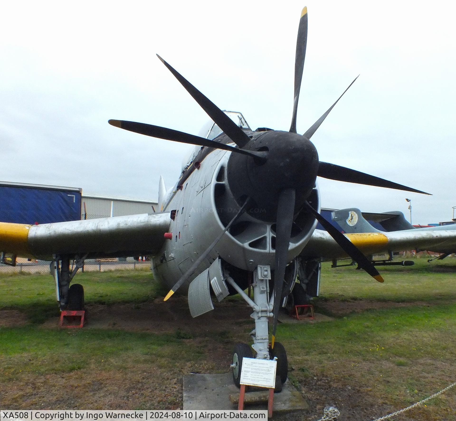 XA508, 1955 Fairey Gannet T.2 C/N F9327, Fairey Gannet T2 at the Midlands Air Museum Coventry