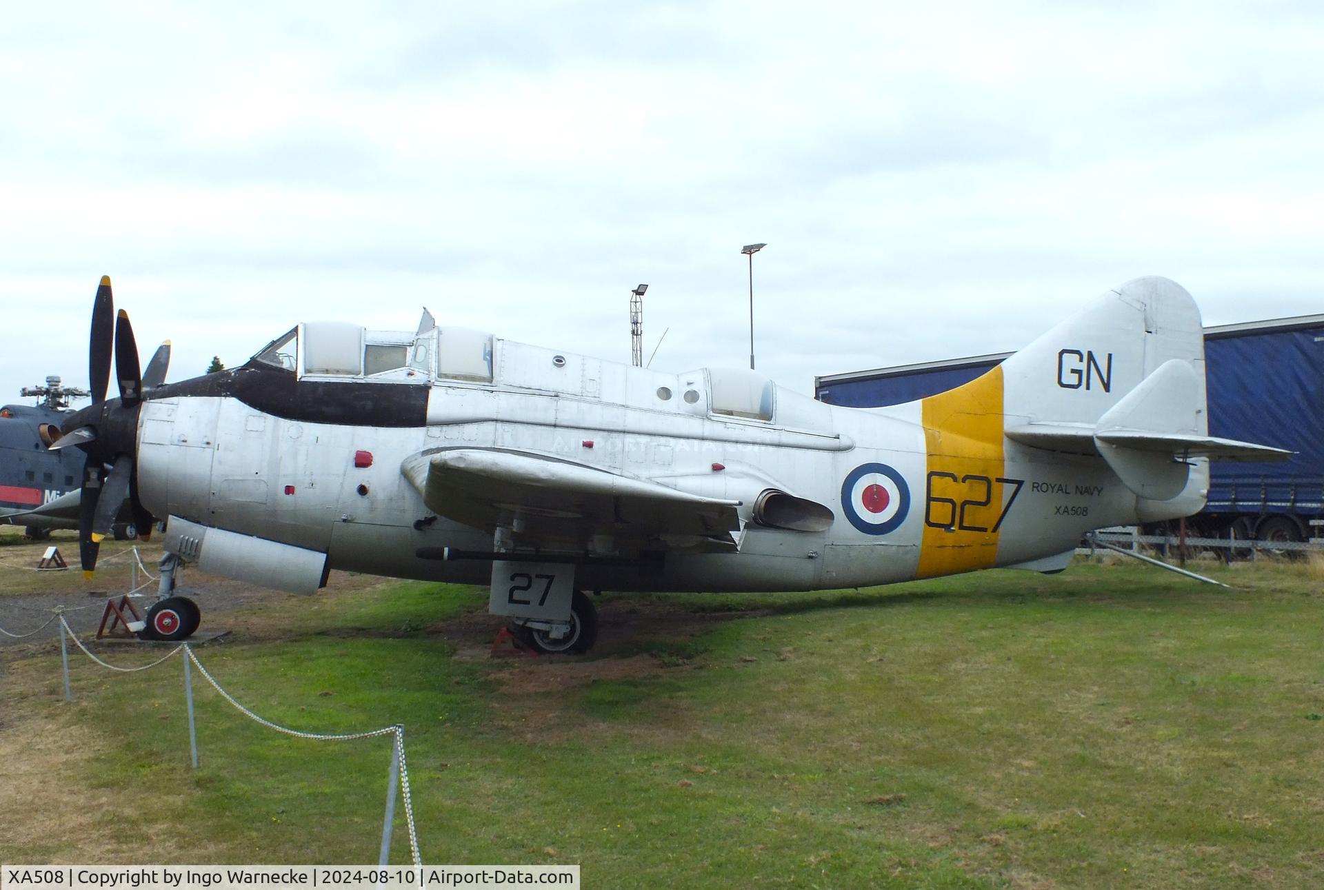 XA508, 1955 Fairey Gannet T.2 C/N F9327, Fairey Gannet T2 at the Midlands Air Museum Coventry