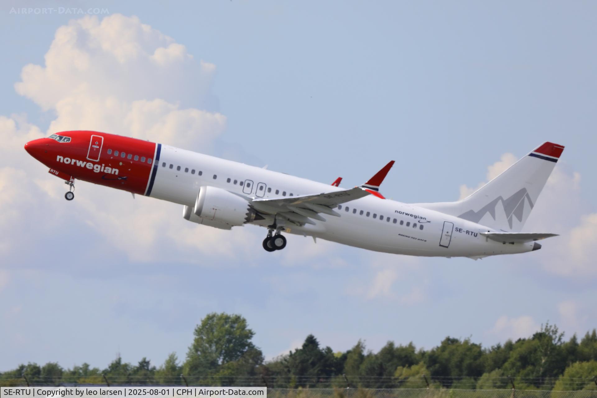 SE-RTU, 2025 Boeing B-737-8 Max C/N 43604, Copenhagen 1.8.2025
