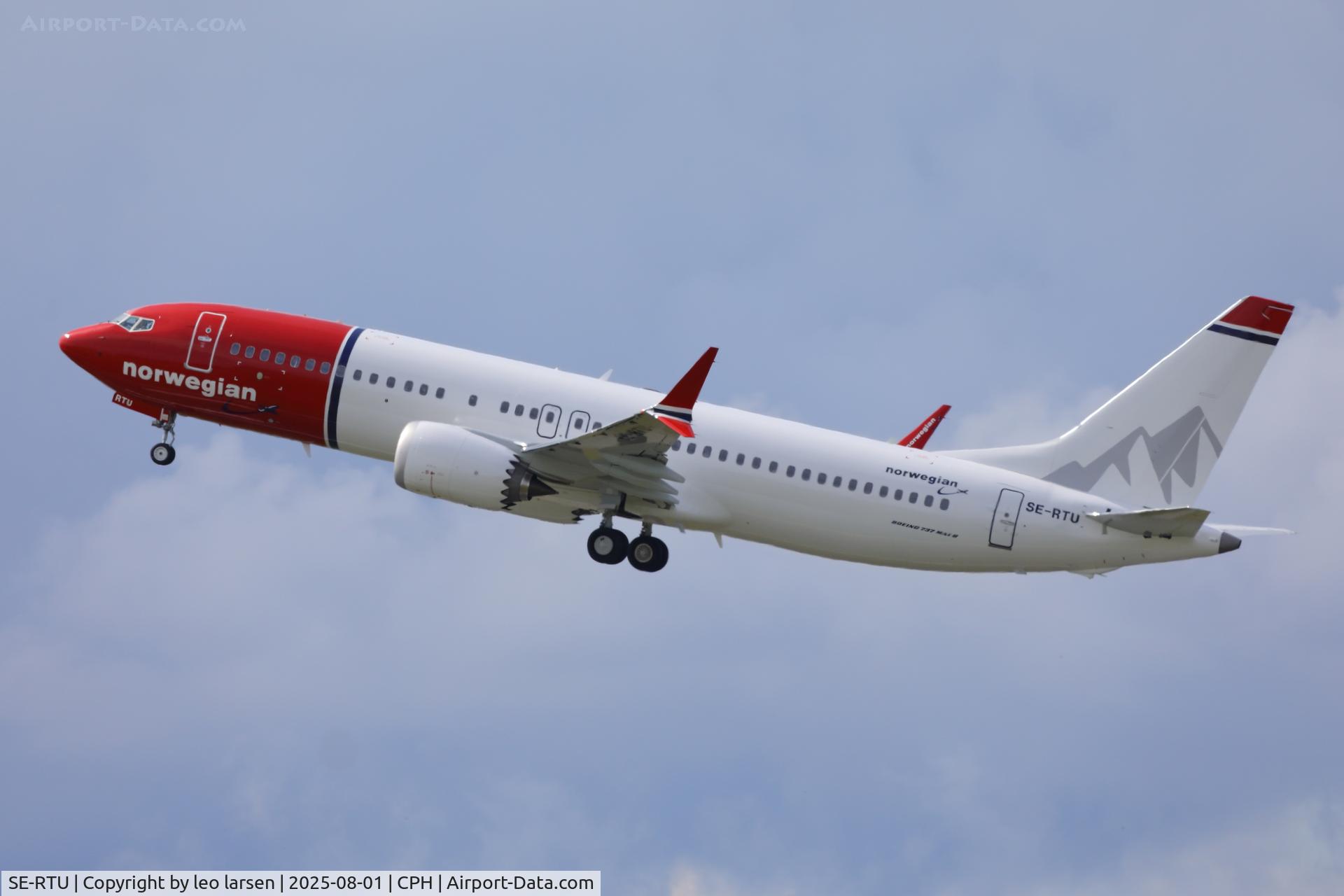 SE-RTU, 2025 Boeing B-737-8 Max C/N 43604, Copenhagen 1.8.2025