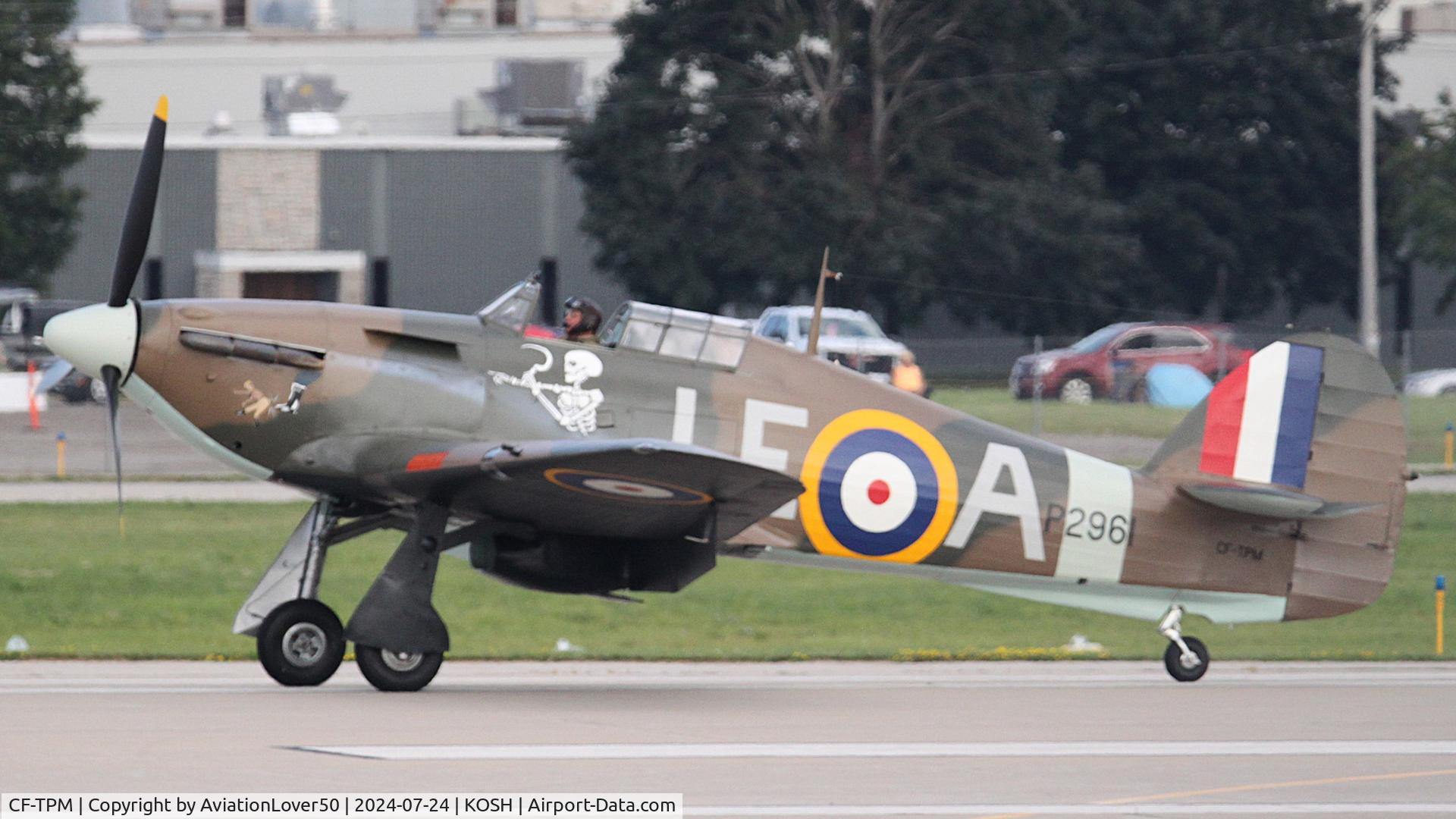 CF-TPM, 1943 Hawker Hurricane IV C/N KZ321, Hurricane Mk.12