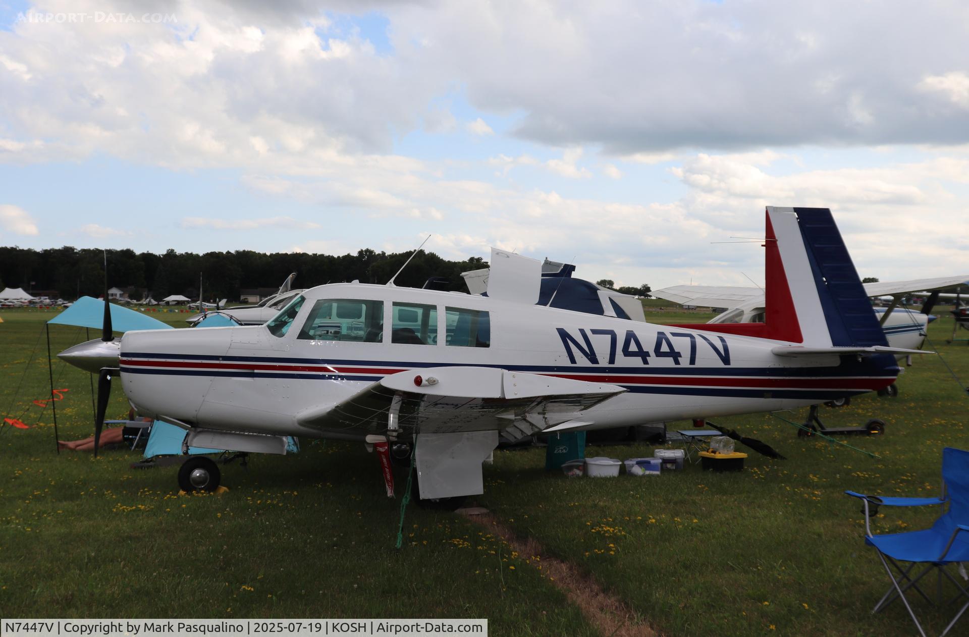 N7447V, 1975 Mooney M20F Executive C/N 22-1224, Mooney M20F