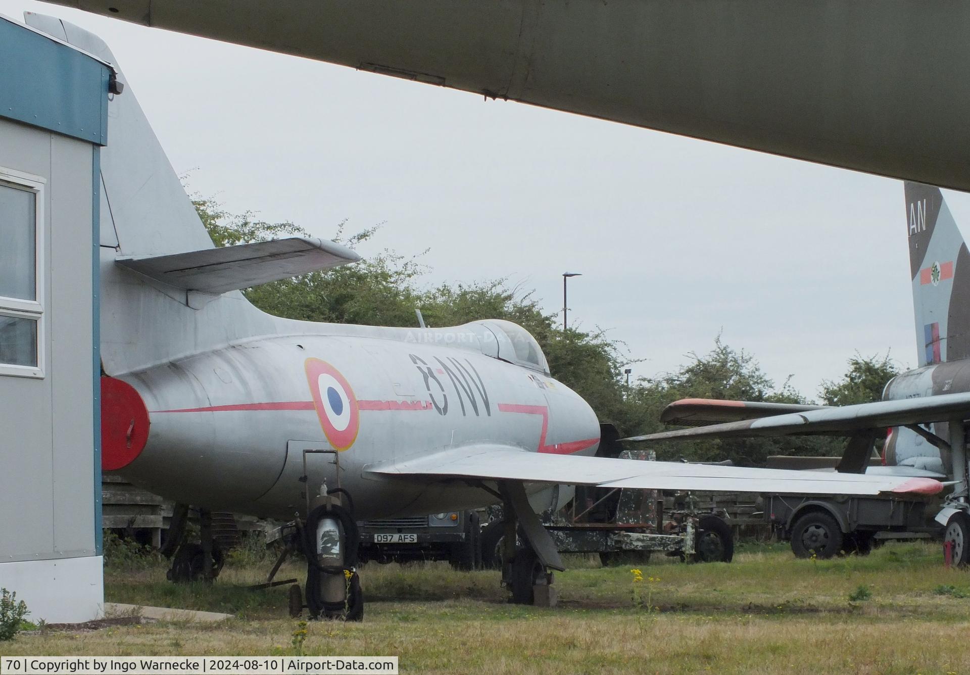70, Dassault Mystère IVA C/N 70, Dassault Mystère IVA at the Midlands Air Museum Coventry