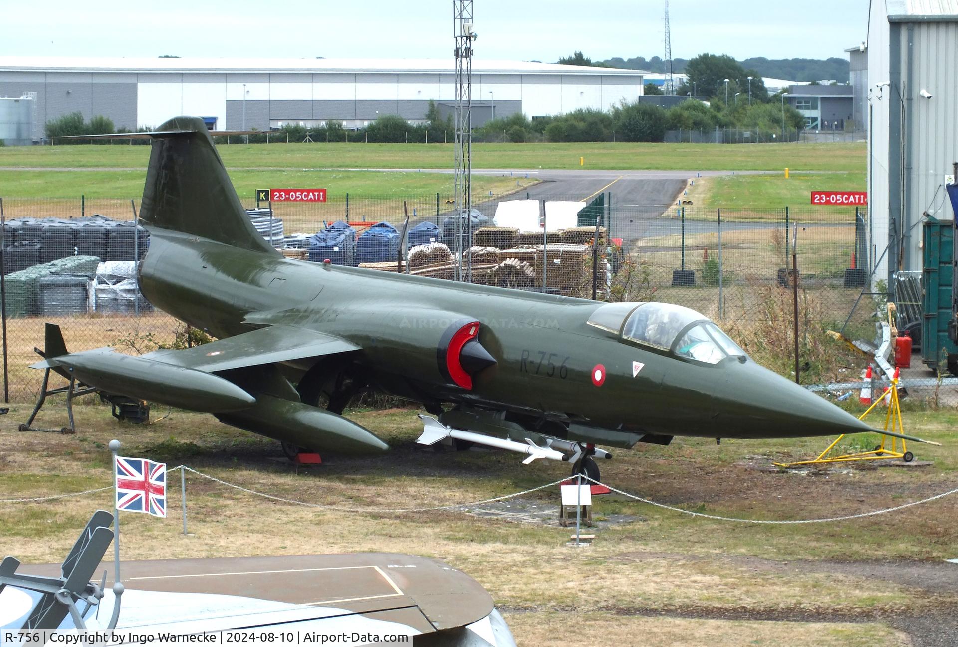 R-756, 1964 Lockheed F-104G Starfighter C/N 683D-6101, Lockheed F-104G Starfighter at the Midlands Air Museum Coventry