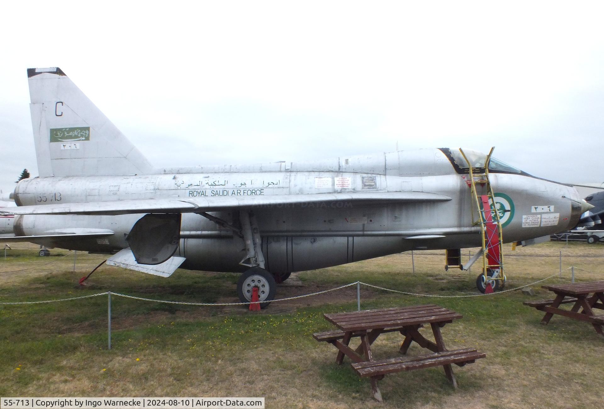 55-713, English Electric Lightning T.55 C/N 95026, English Electric Lightning T55 at the Midlands Air Museum Coventry