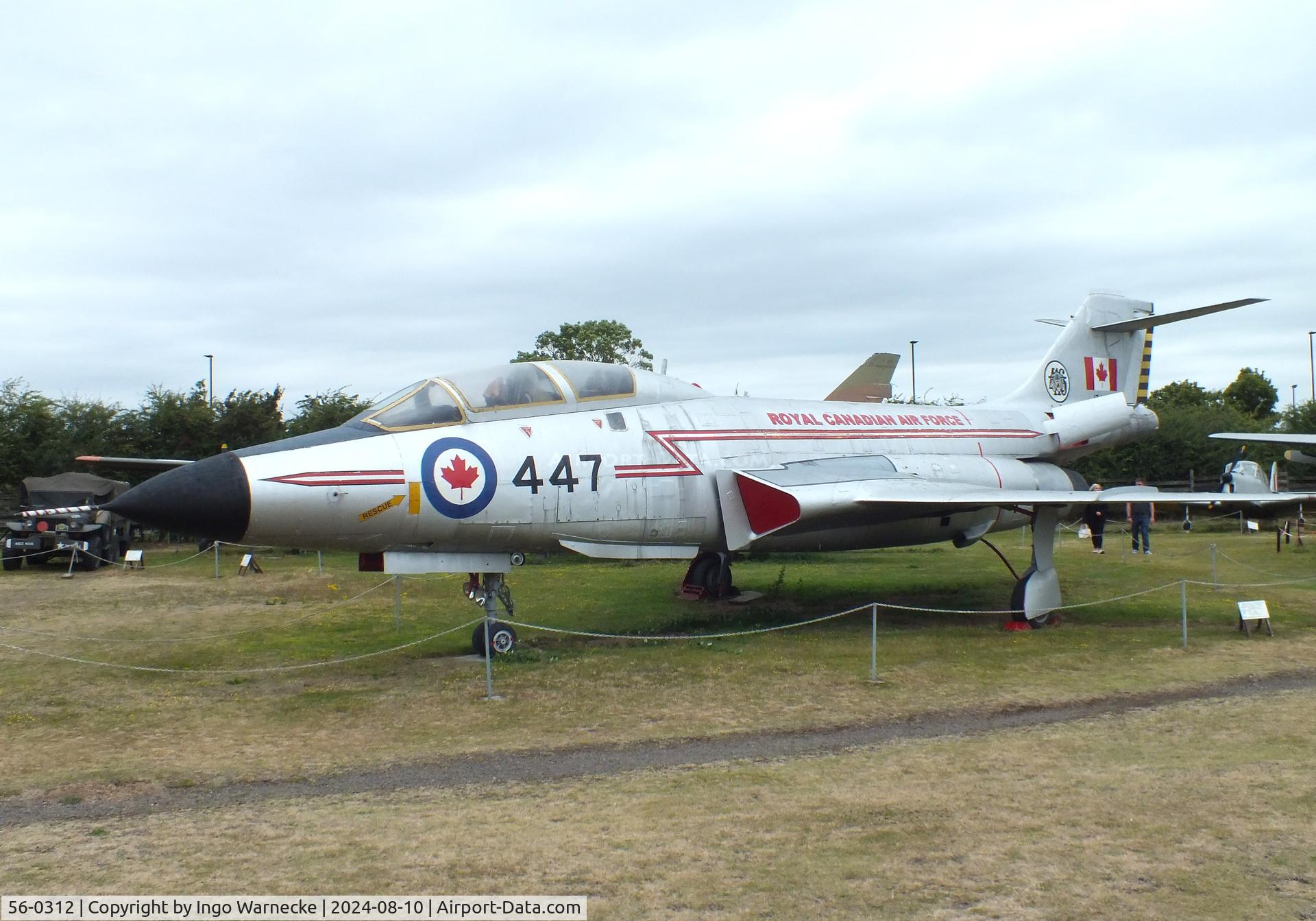 56-0312, 1956 McDonnell F-101B Voodoo C/N 408, McDonnell F-101B Voodoo (now displayed as RCAF 17447) at the Midlands Air Museum Coventry