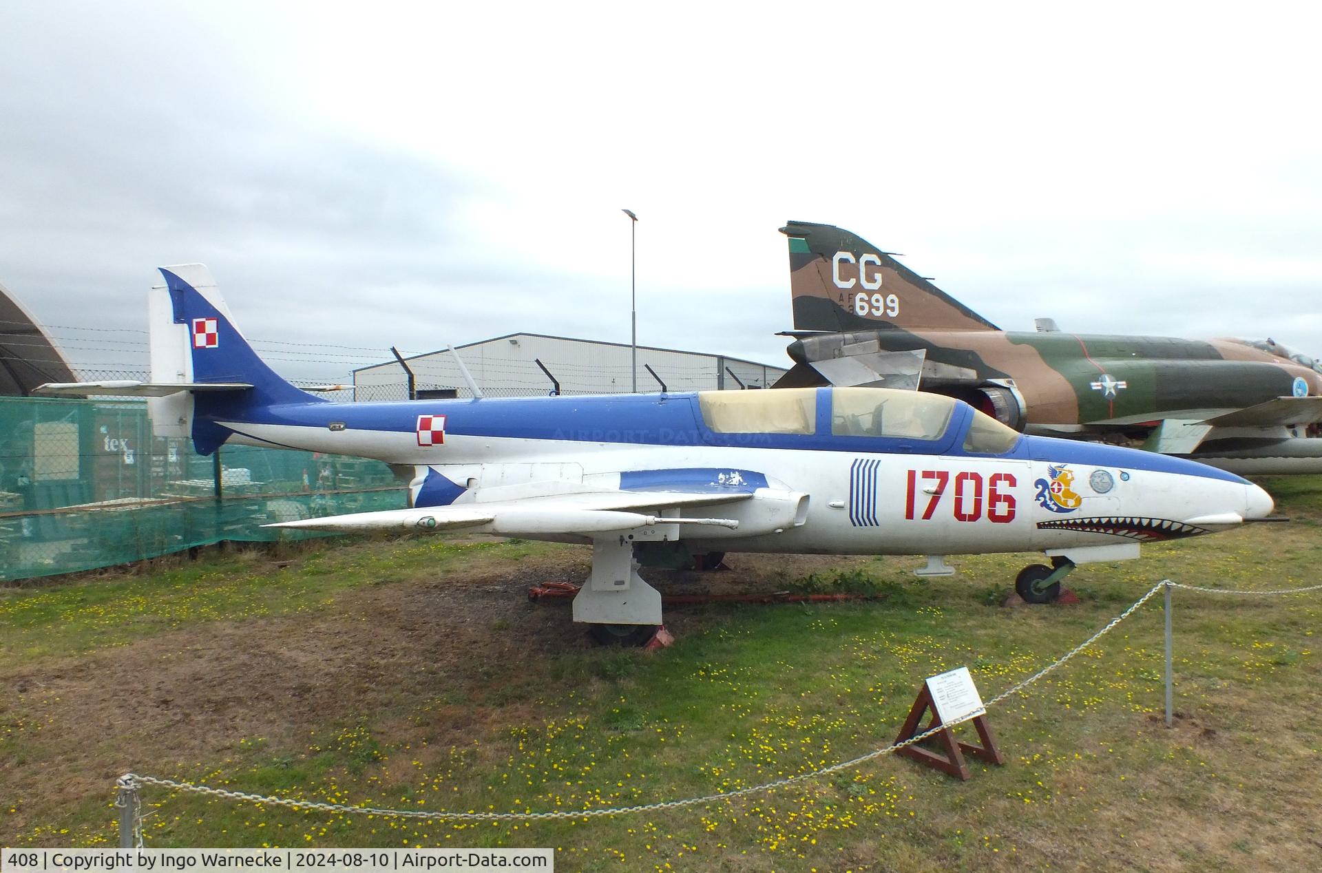 408, PZL-Mielec TS-11 Iskra C/N 1H-0408, PZL-Mielec TS-11bis A Iskra at the Midlands Air Museum Coventry