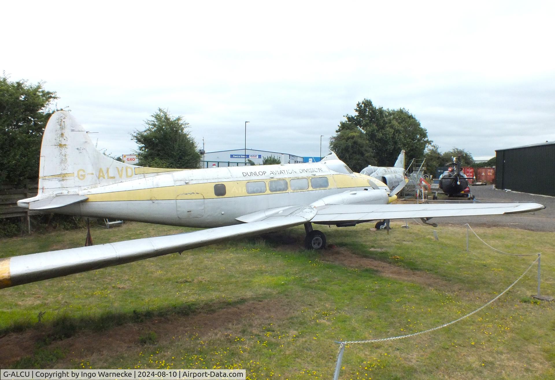 G-ALCU, De Havilland DH-104 Dove 2 C/N 04022, De Havilland D.H.104 Dove 2B (displayed as G-ALVD) at the Midlands Air Museum Coventry