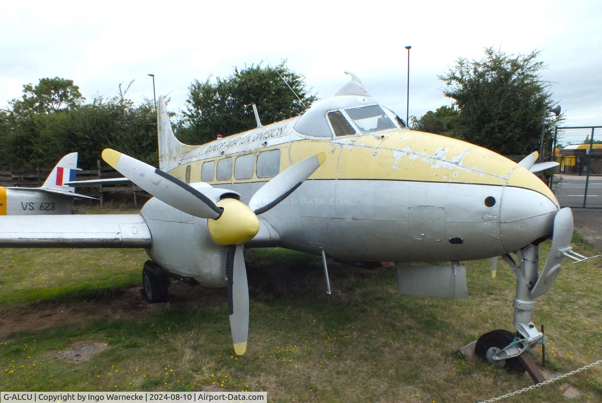 G-ALCU, De Havilland DH-104 Dove 2 C/N 04022, De Havilland D.H.104 Dove 2B (displayed as G-ALVD) at the Midlands Air Museum Coventry