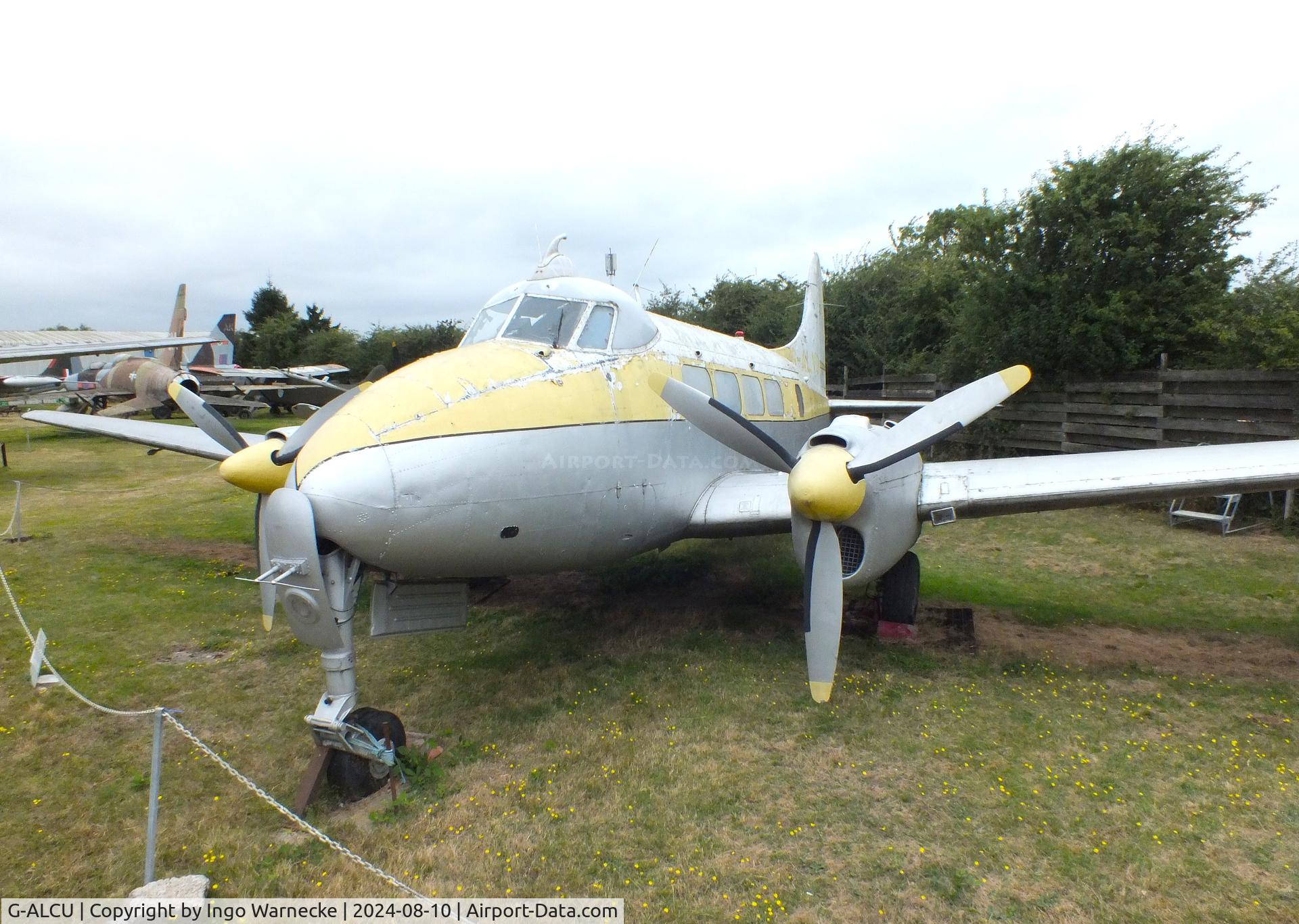 G-ALCU, De Havilland DH-104 Dove 2 C/N 04022, De Havilland D.H.104 Dove 2B (displayed as G-ALVD) at the Midlands Air Museum Coventry