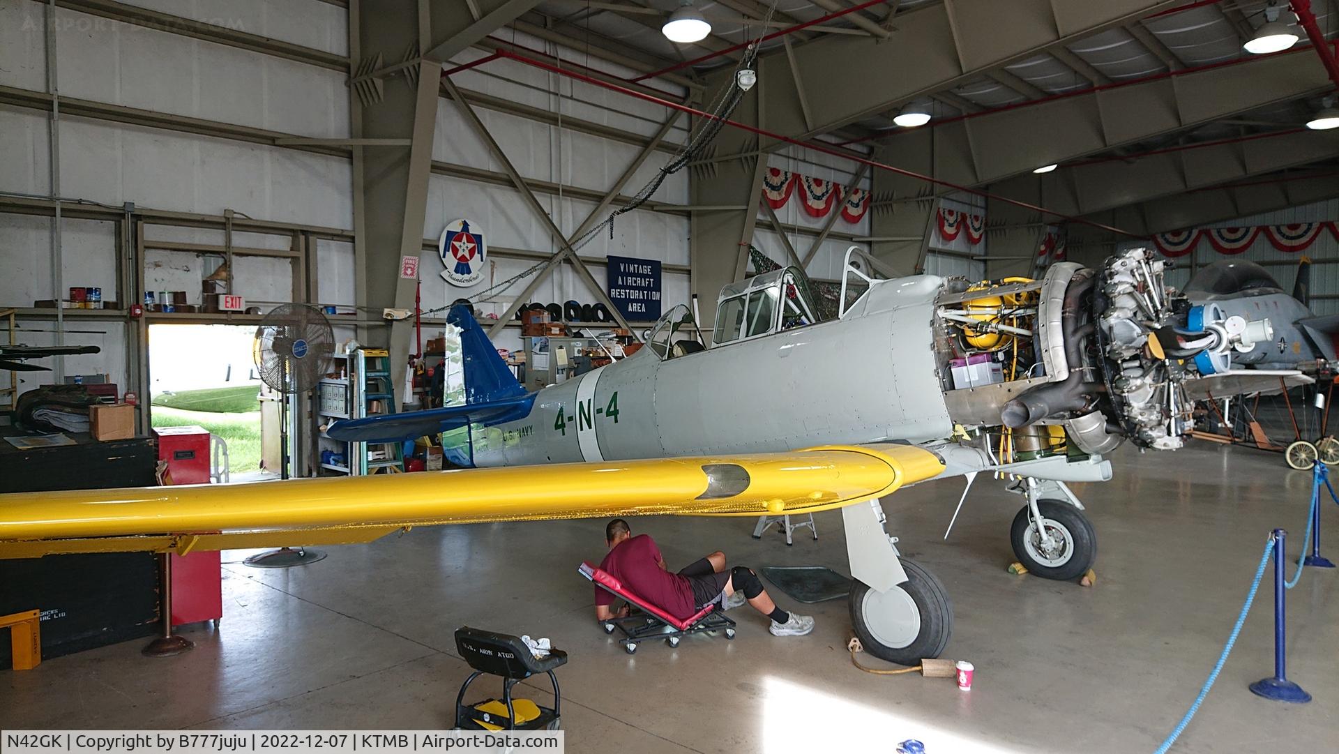 N42GK, 1942 North American AT-6D C/N 8810577, at Wing Over Miami Museum