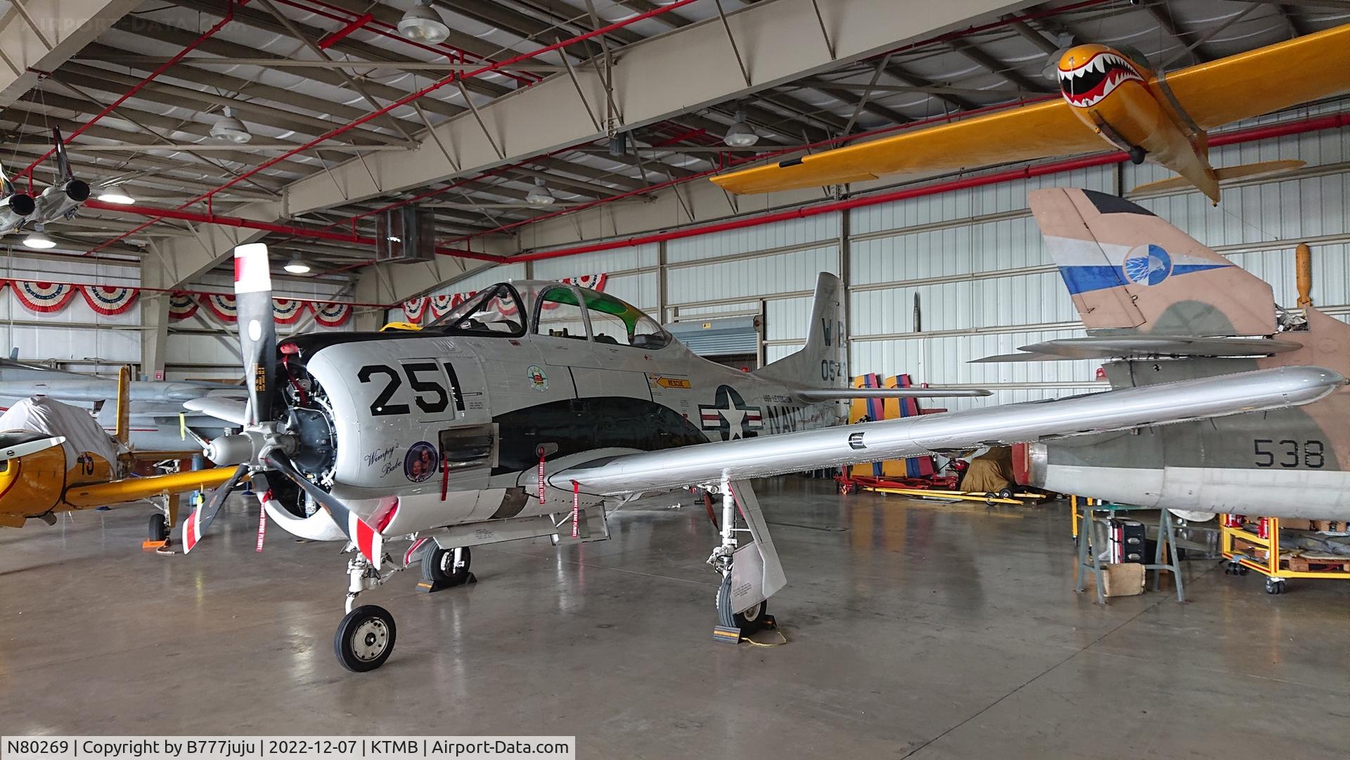 N80269, 1958 North American T-28C Trojan C/N 226-120 (140543), at Wing Over Miami Museum