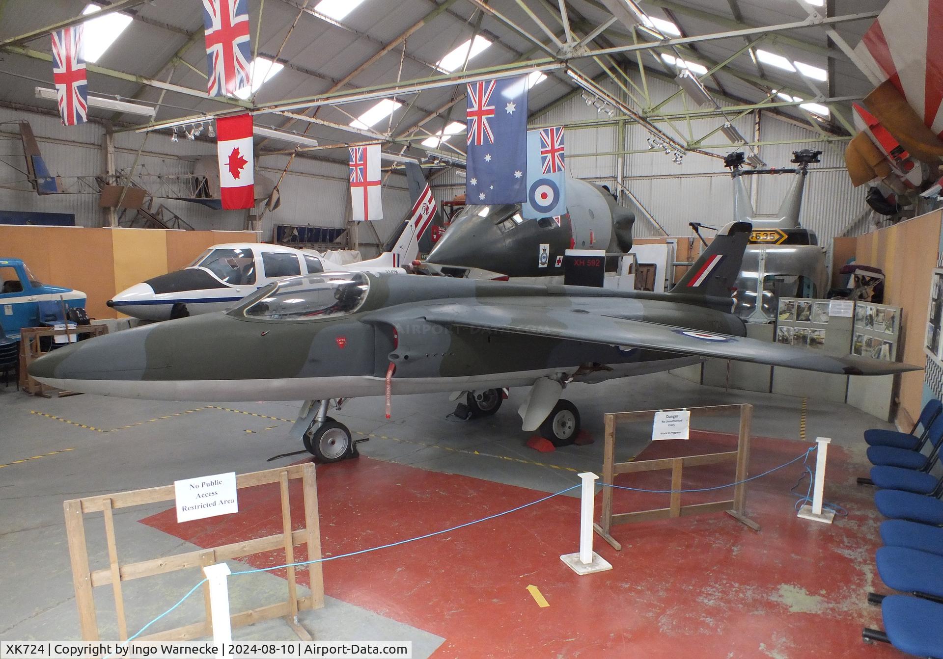 XK724, 1956 Folland Gnat F.1 (Fo-141) C/N FL2, Folland Gnat F1 (Fo-141) at the Midlands Air Museum Coventry