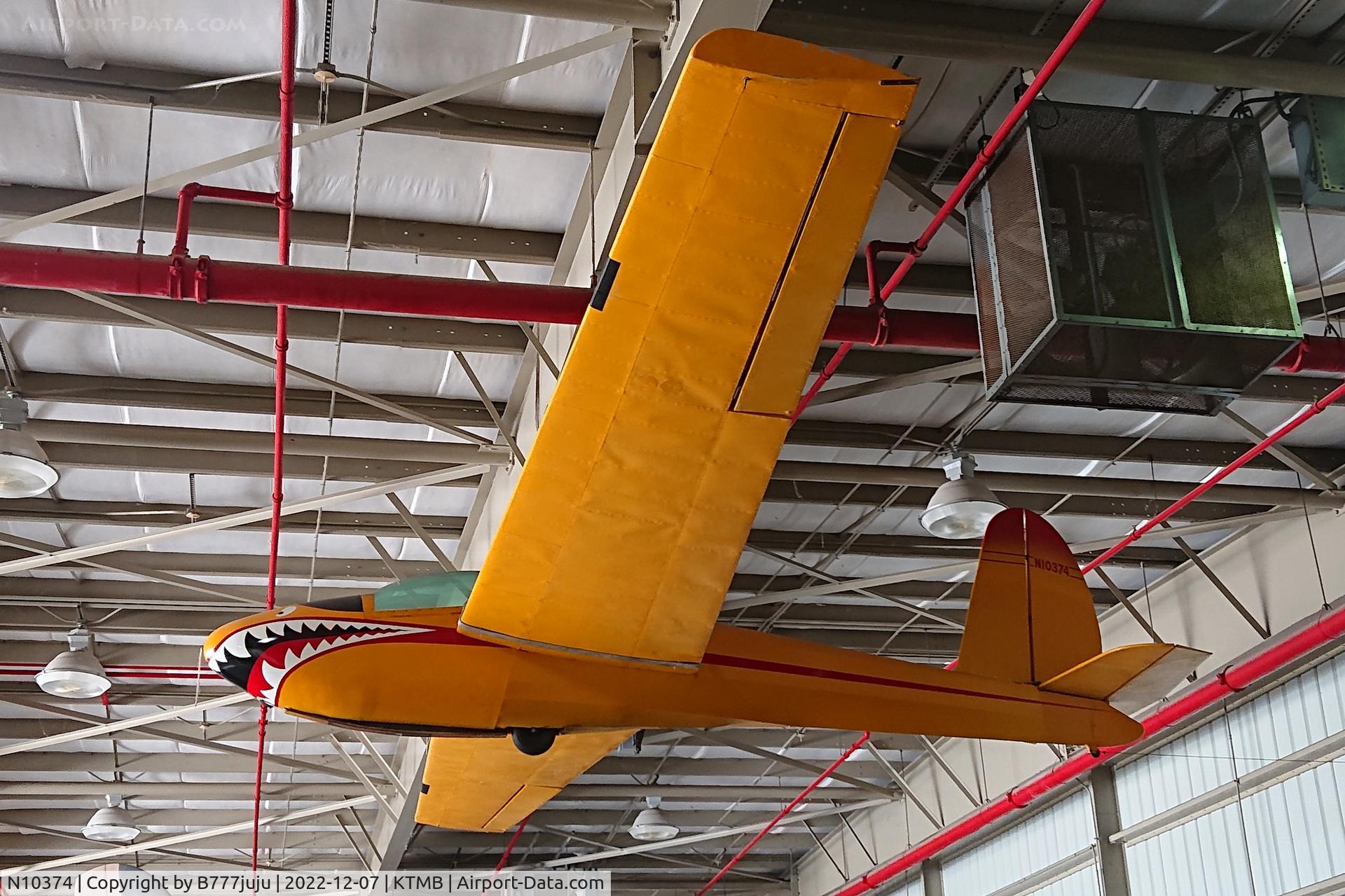 N10374, 1961 Schweizer SGS 1-26C C/N 87, at Wing Over Miami Museum