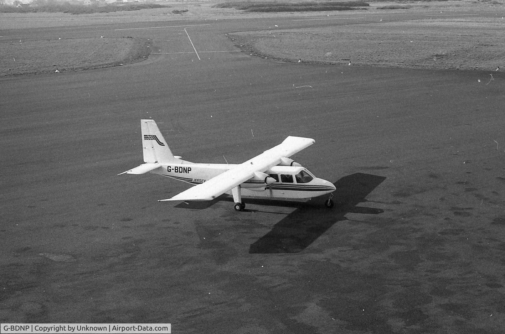 G-BDNP, 1977 Britten-Norman BN2A-27 Islander C/N 496, Photo taken at Rennes airport sometime in 1979-1980