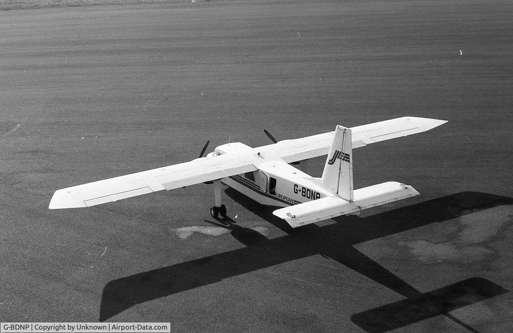G-BDNP, 1977 Britten-Norman BN2A-27 Islander C/N 496, Photo taken at Rennes airport sometime in 1979-1980