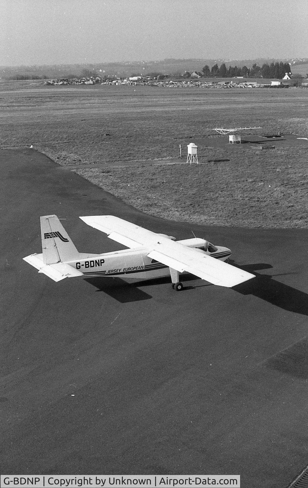 G-BDNP, 1977 Britten-Norman BN2A-27 Islander C/N 496, Photo taken at Rennes airport sometime in 1979-1980