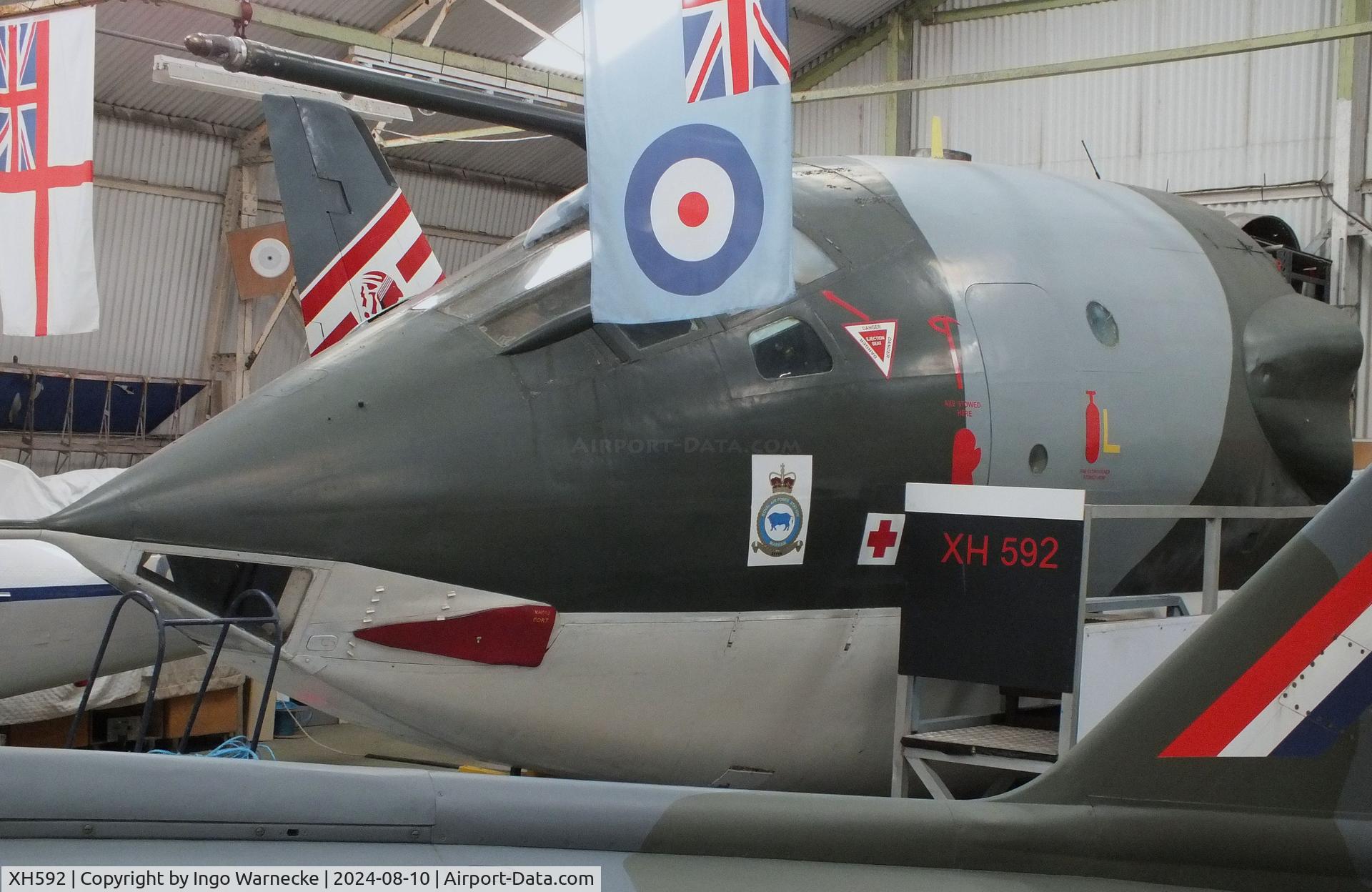 XH592, Handley Page Victor K.1A C/N HP80/33, Handley Page Victor K1A (nose section only) at the Midlands Air Museum Coventry