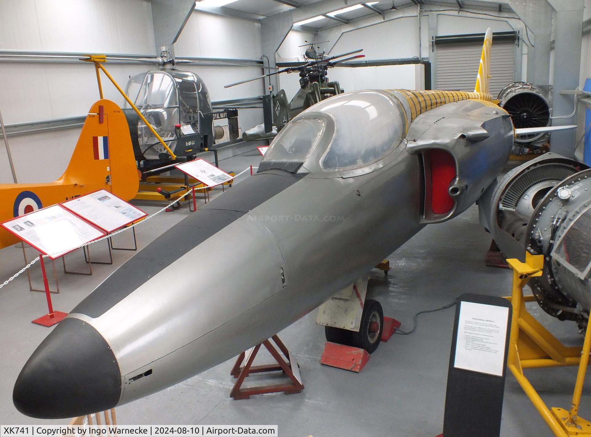 XK741, 1957 Folland Gnat F.1 (Fo-141) C/N FL5, Folland Gnat F1 (Fo-141) (minus wings, getting new colours) at the Midlands Air Museum Coventry