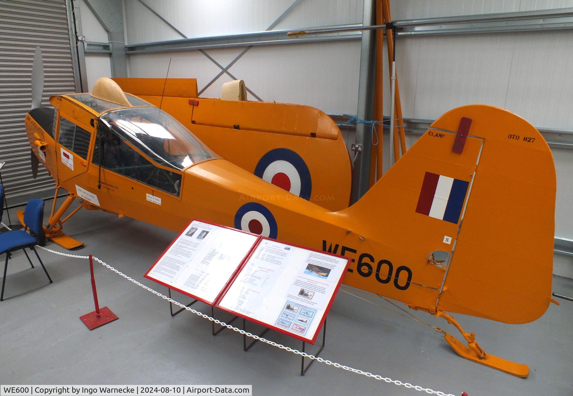 WE600, Auster C-4 Auster T7 Antarctic C/N Not found WE600, Auster C-4 / T7 Antarctic at the Midlands Air Museum Coventry
