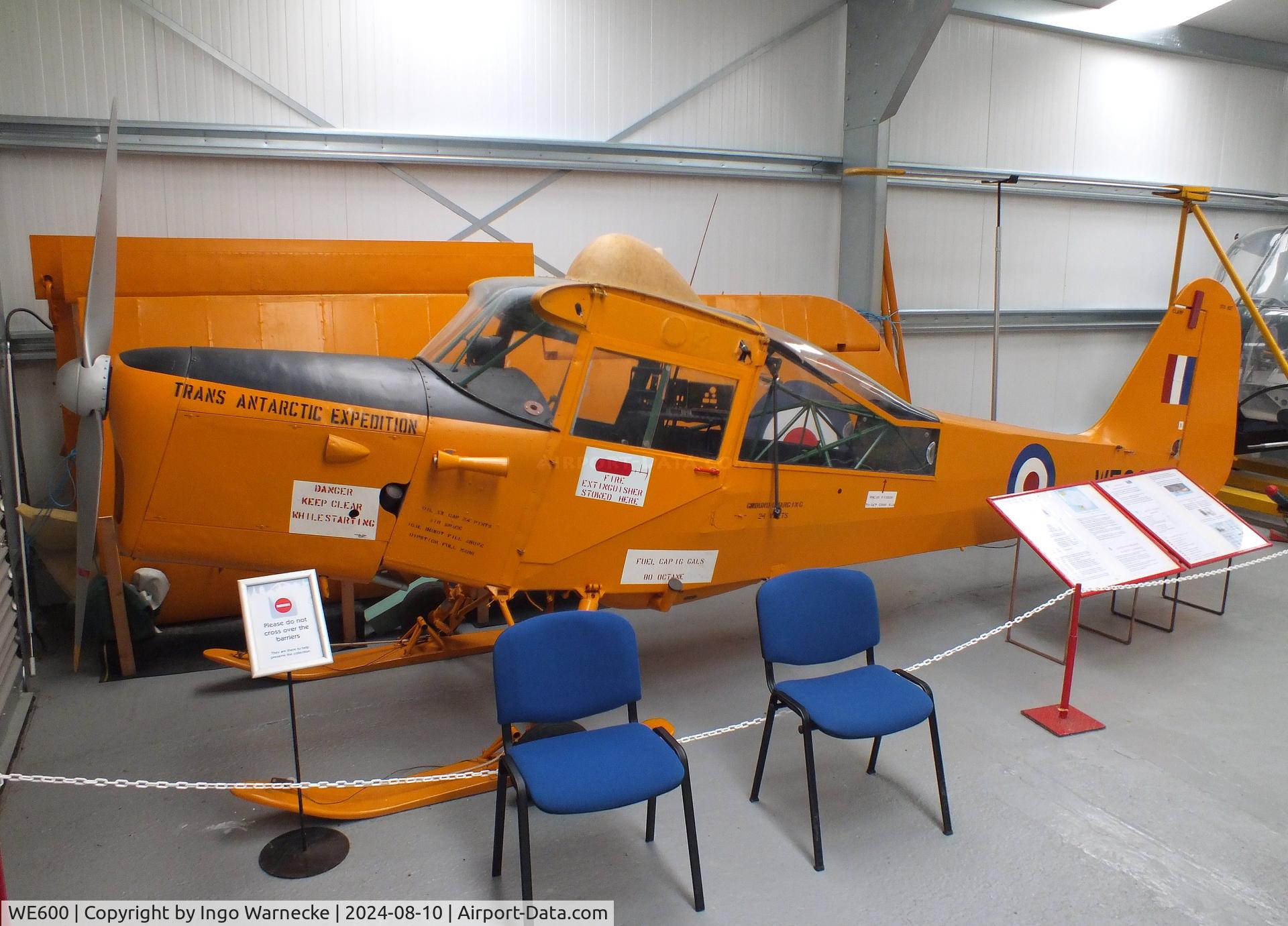 WE600, Auster C-4 Auster T7 Antarctic C/N Not found WE600, Auster C-4 / T7 Antarctic at the Midlands Air Museum Coventry