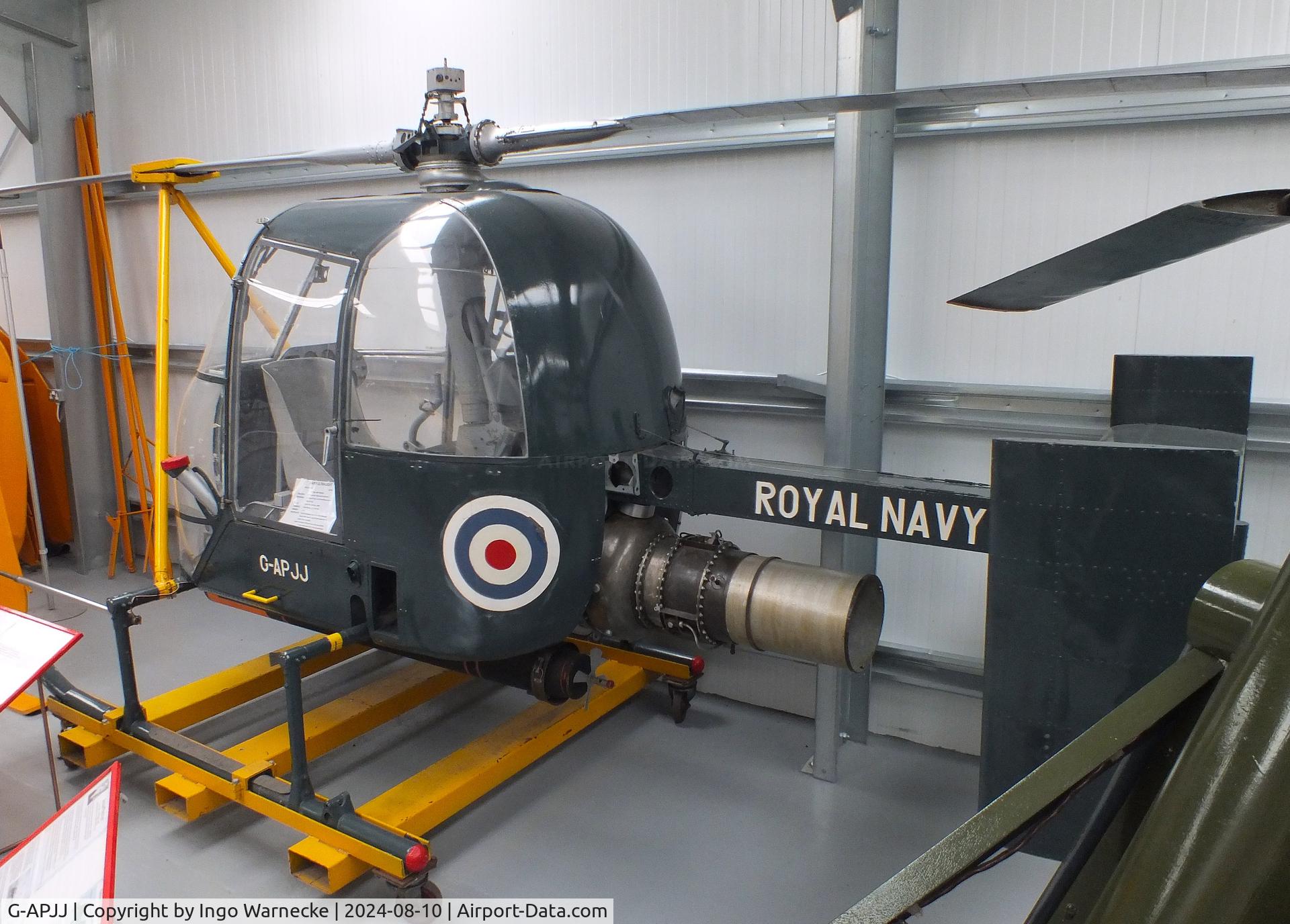 G-APJJ, Fairey Ultra Light Helicopter C/N F9428, Fairey Ultra Light Helicopter (6th prototype) at the Midlands Air Museum Coventry